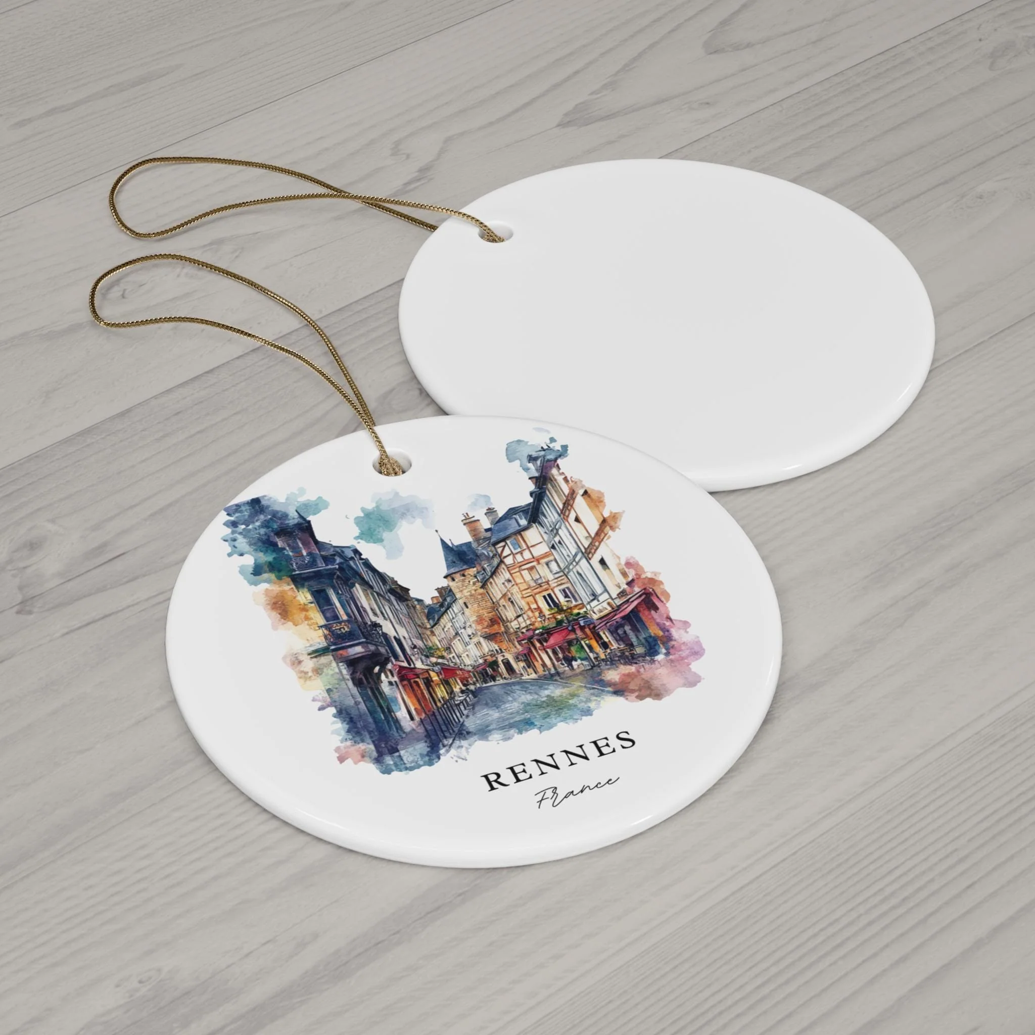 Rennes France Ornament: Unique Rennes Souvenir, RennesXmas Decor, and Authentic Rennes France Christmas Gift - Image 2