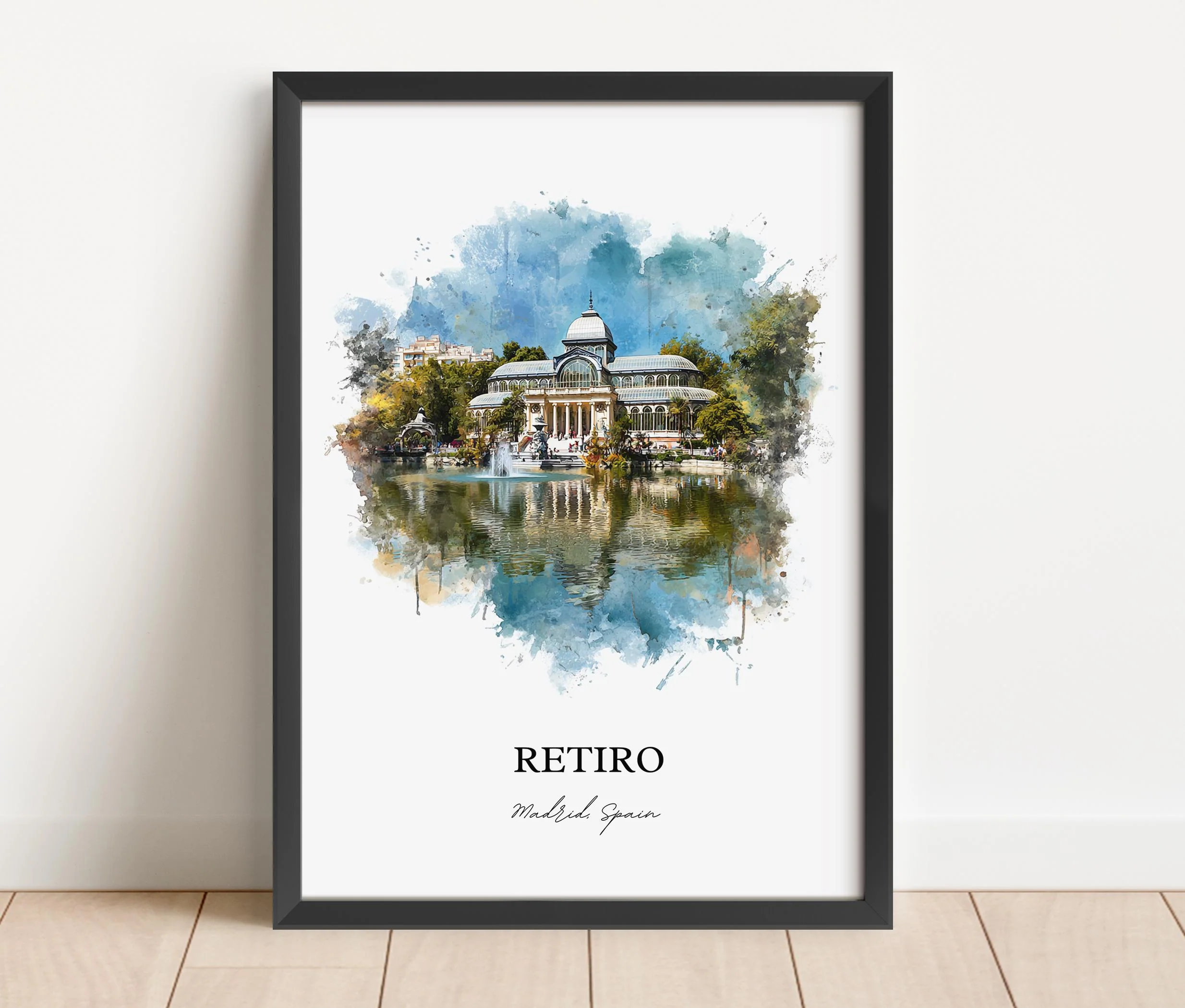 Retiro, Spain – Watercolor Art Print - Image 4