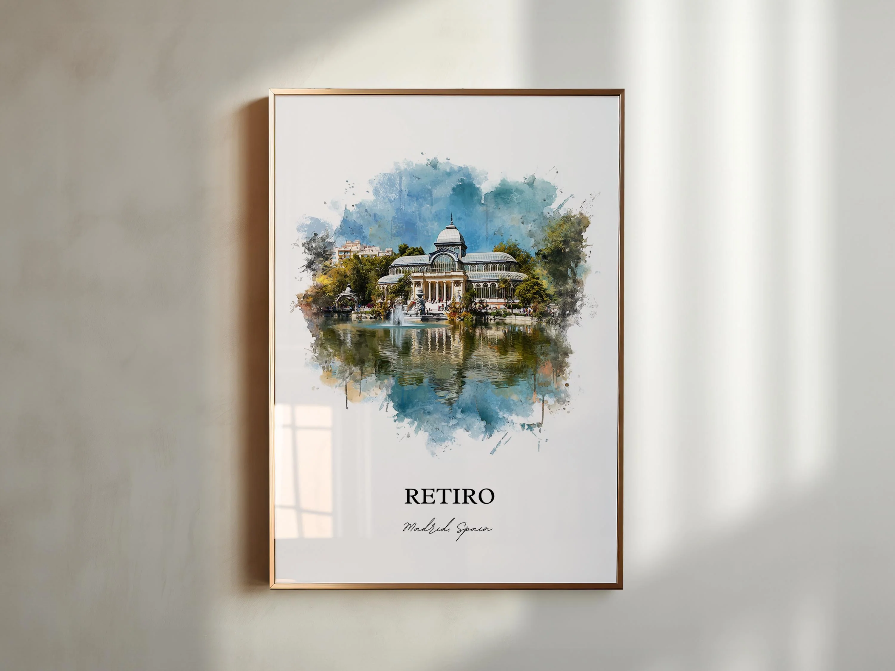 Retiro, Spain – Watercolor Art Print - Image 8