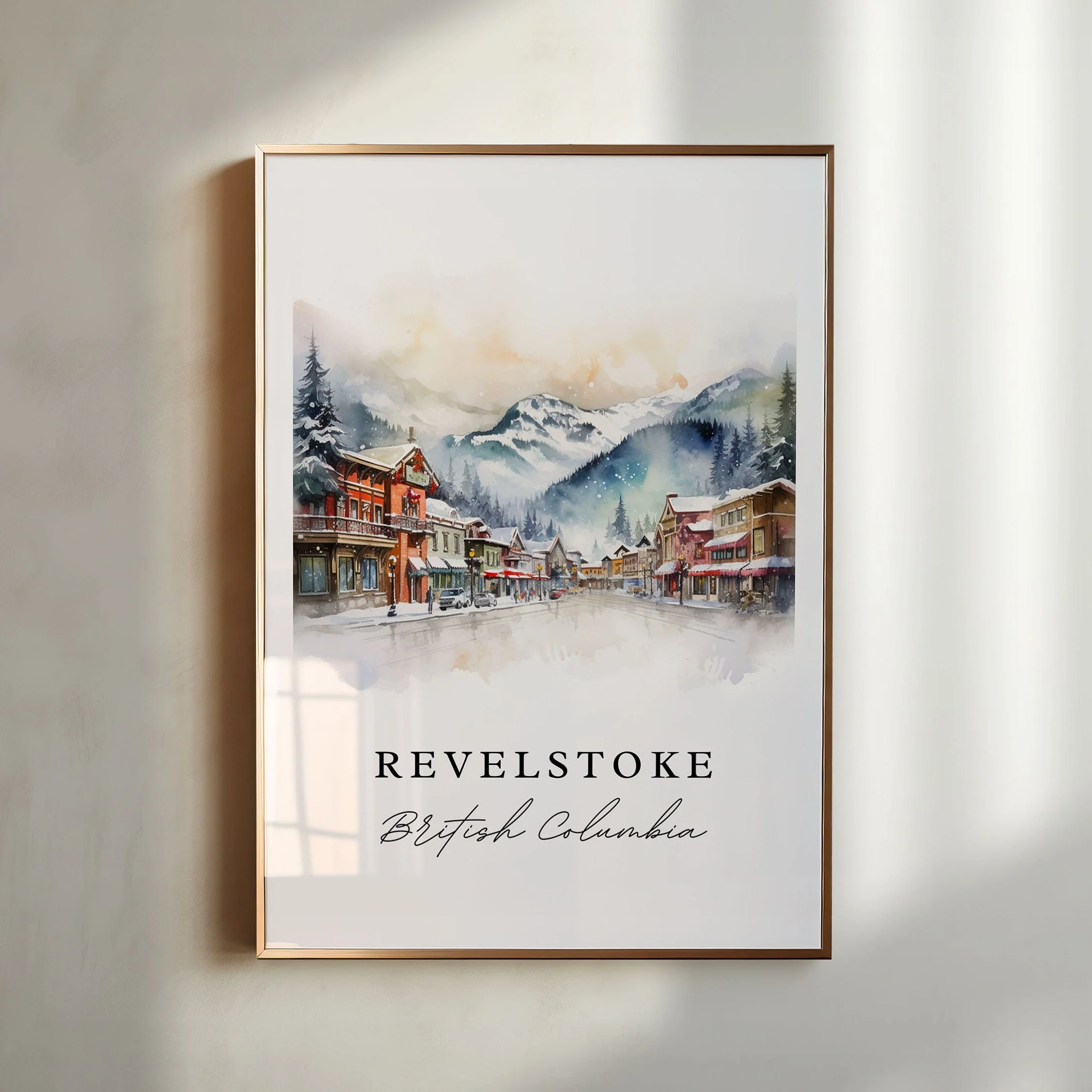 Revelstoke, Canada – Watercolor Art Print