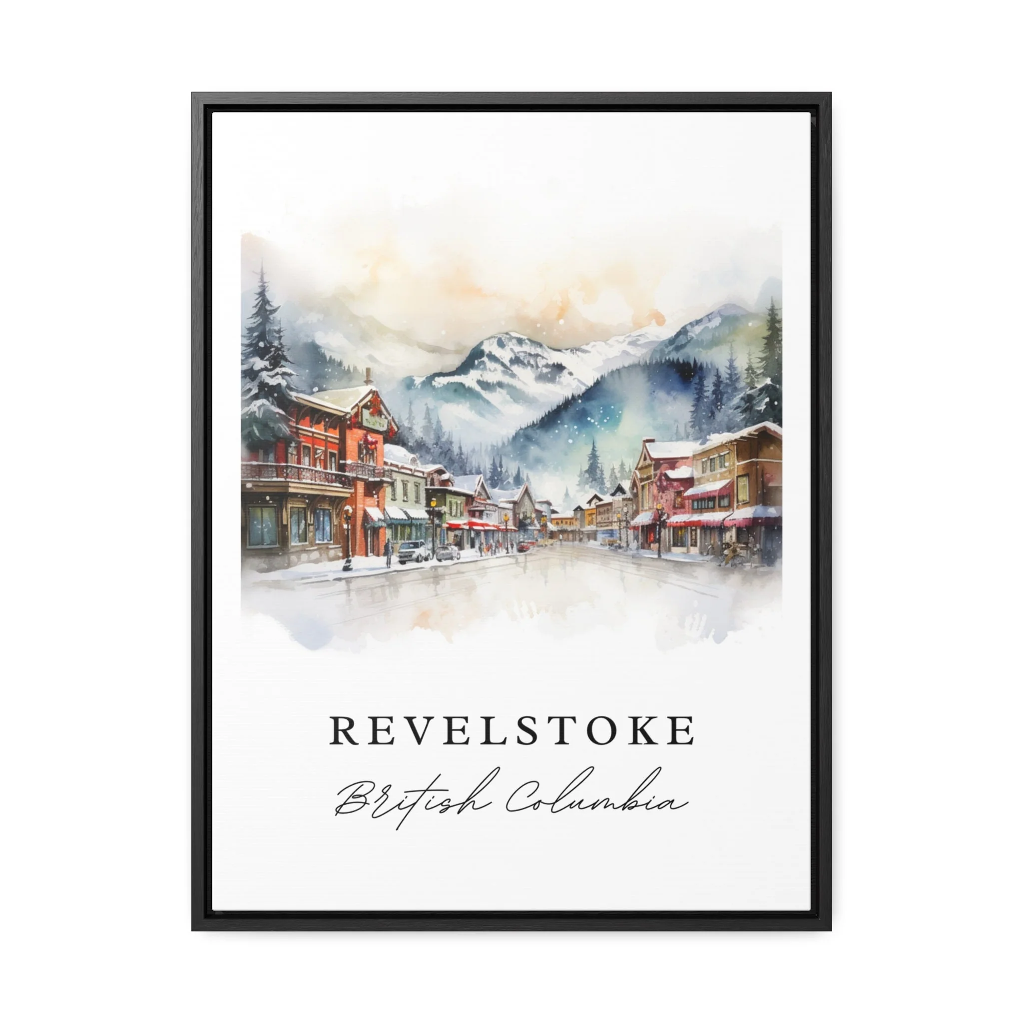 Revelstoke, Canada – Watercolor Art Print - Image 6