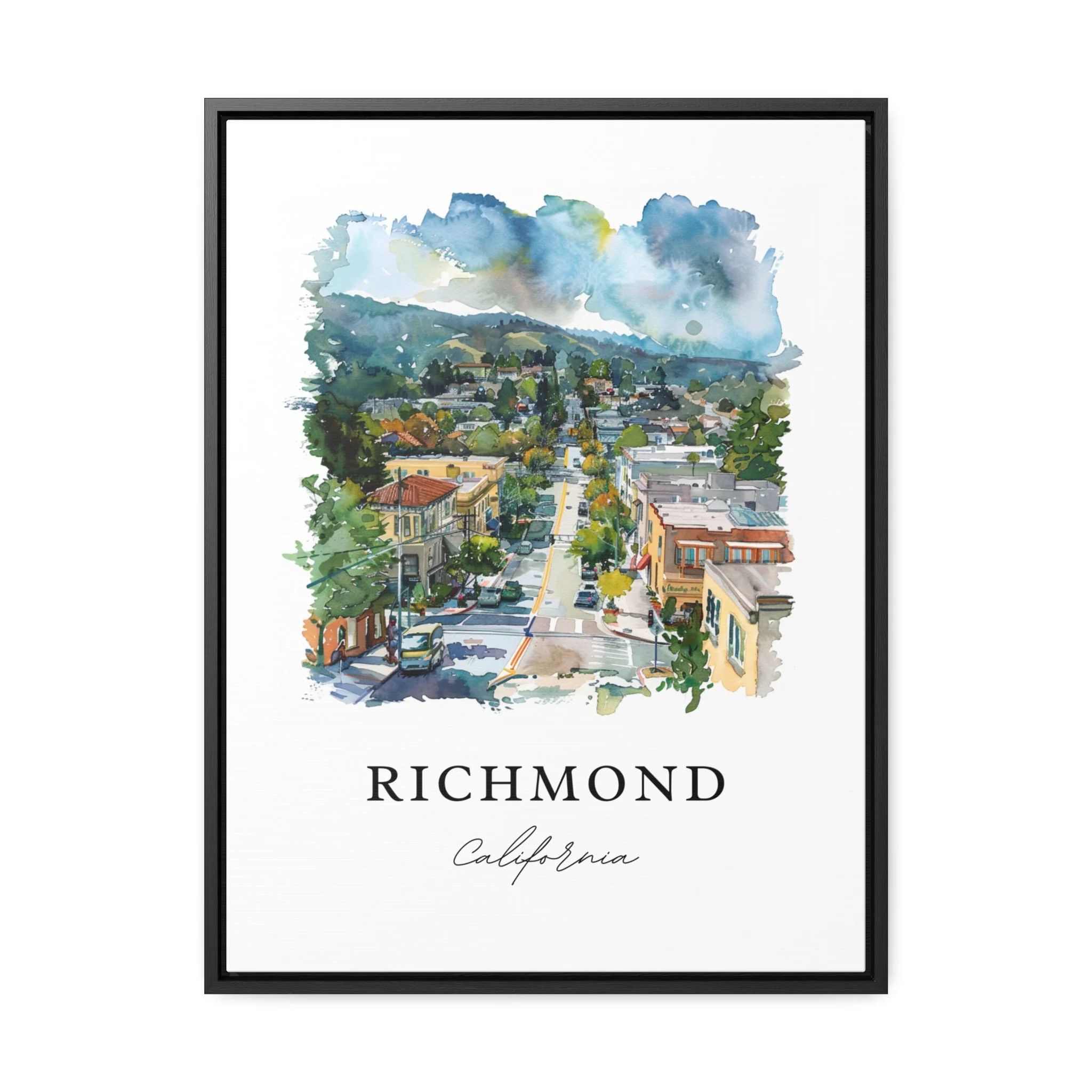 Richmond, California, California – Watercolor Art Print - Image 6