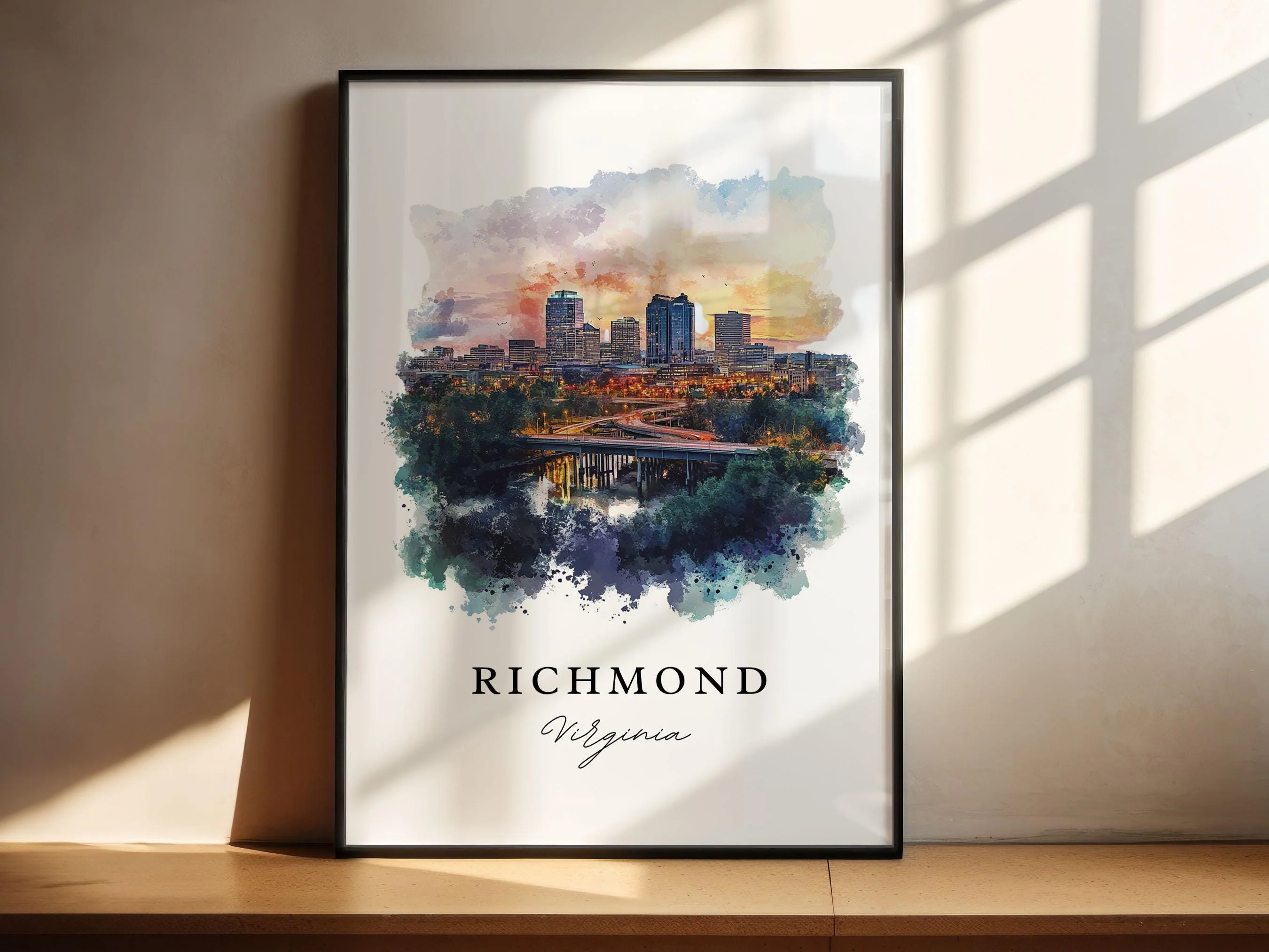 Richmond, Virginia – Watercolor Art Print - Image 4