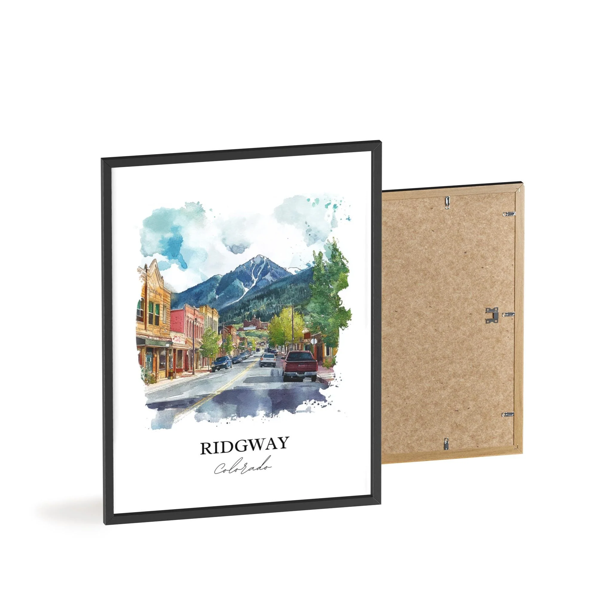 Ridgway, Colorado, USA – Watercolor Art Print - Image 8