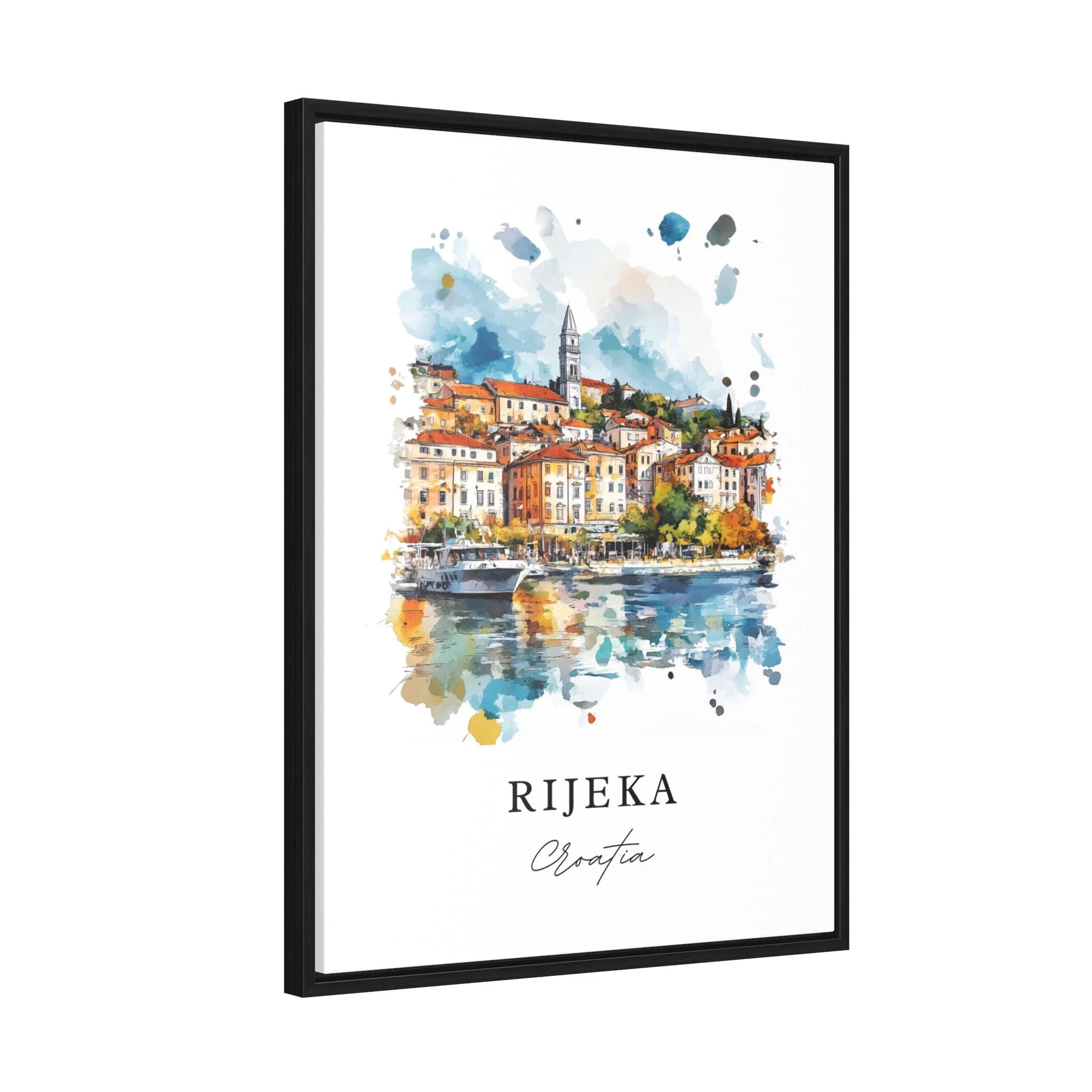 Rijeka, Croatia – Watercolor Art Print Kvarner Bay - Image 6