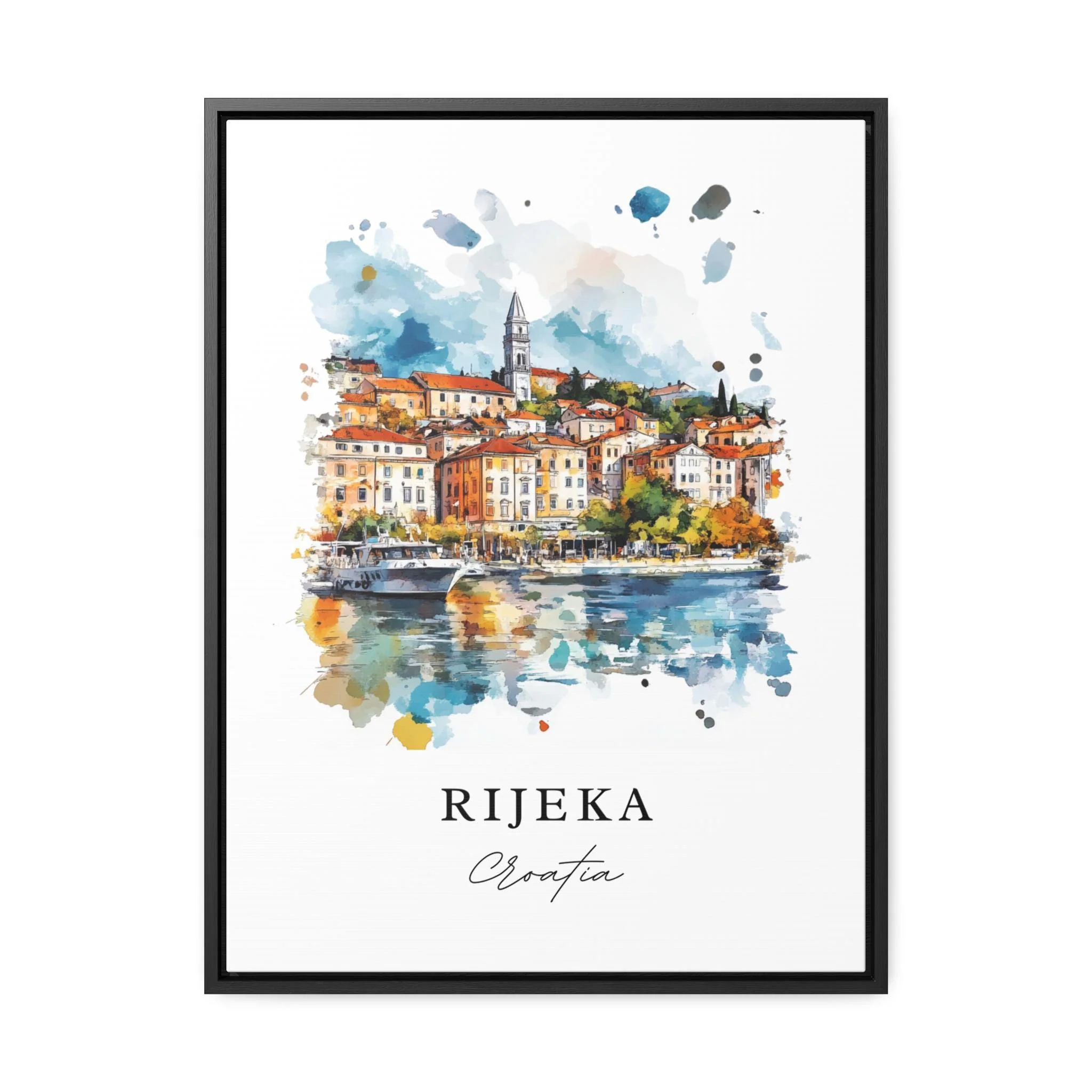 Rijeka, Croatia – Watercolor Art Print - Image 5