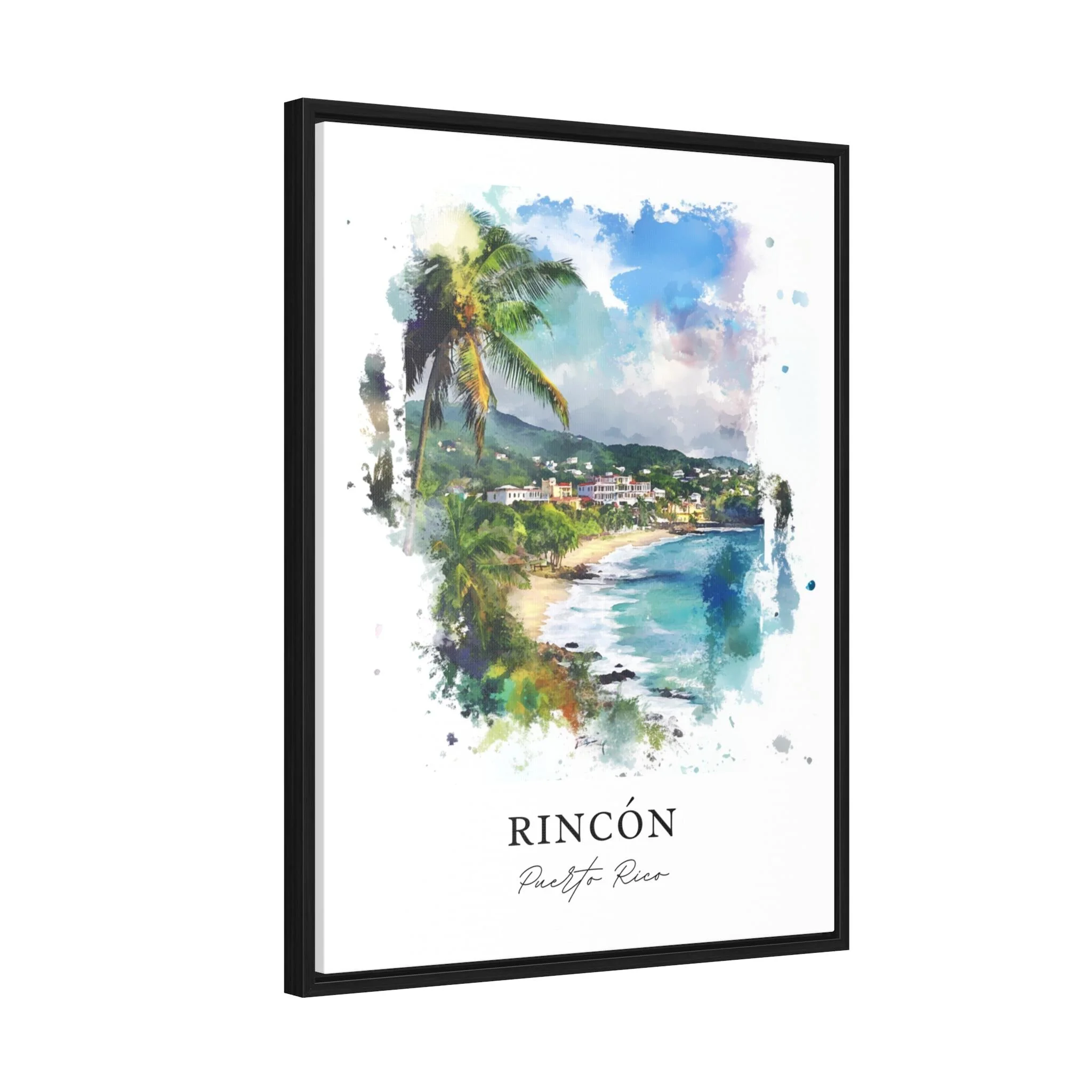 Rincón, Puerto Rico – Watercolor Art Print - Image 6
