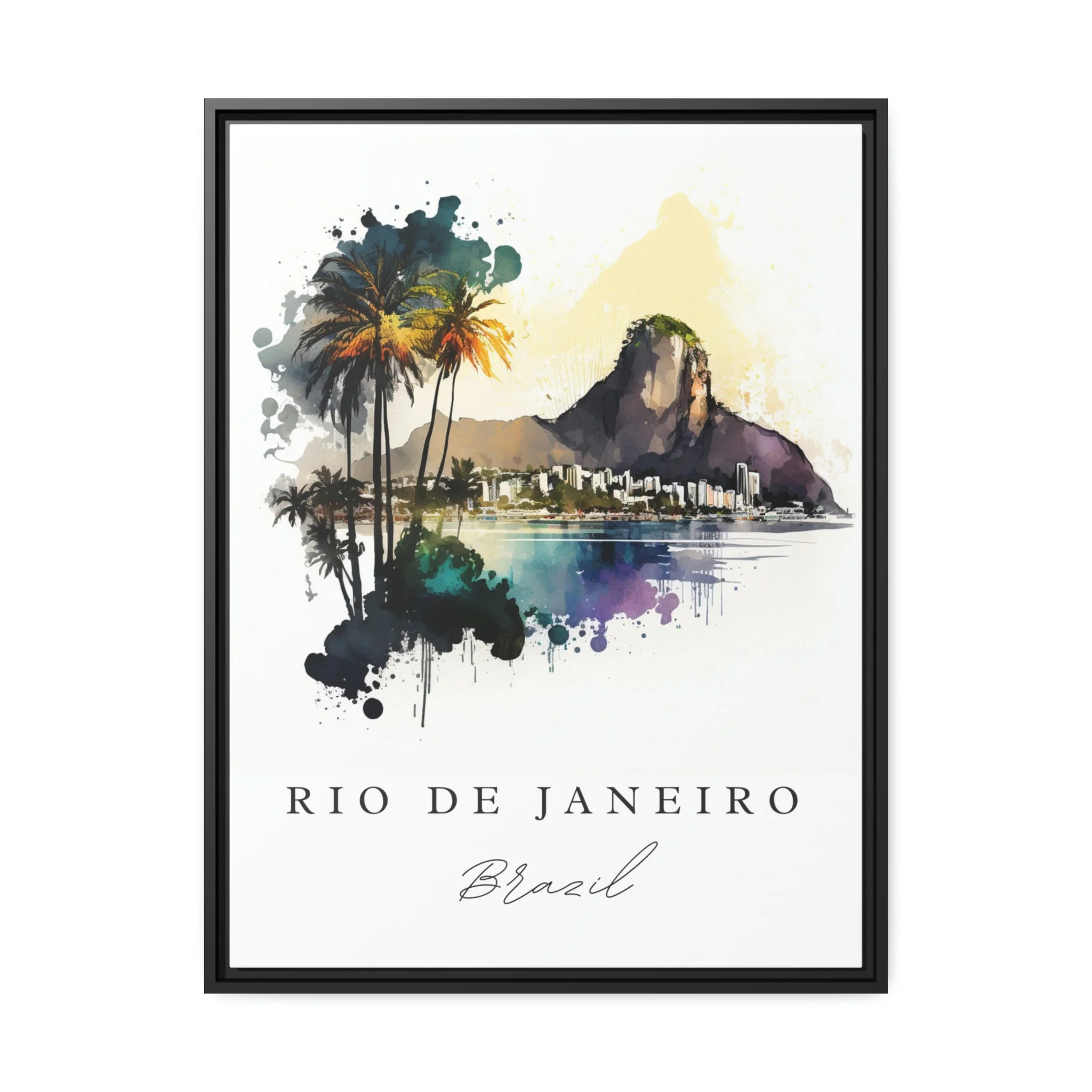 Rio de Janeiro, Brazil – Watercolor Art Print - Image 5
