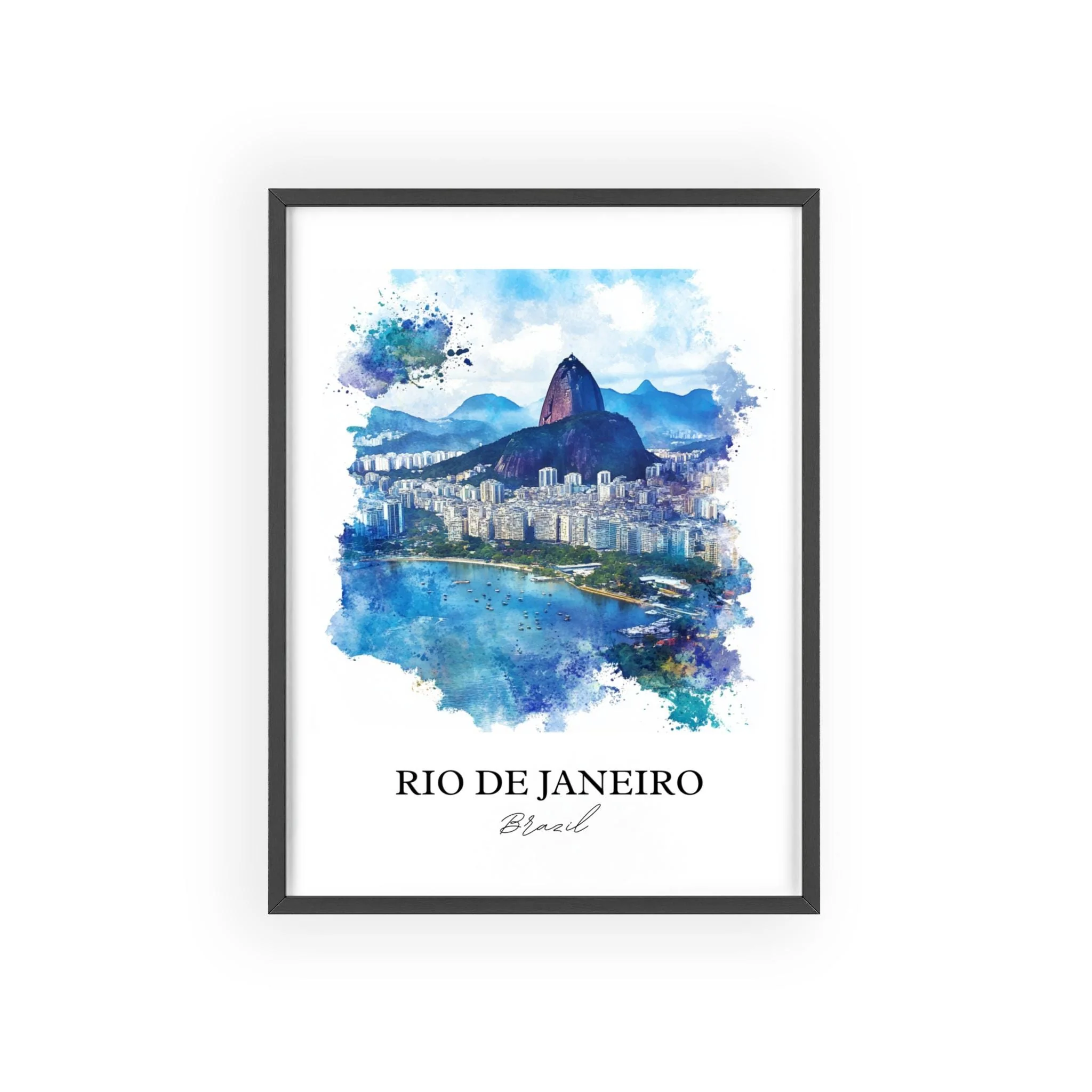 Rio de Janeiro, Brazil – Watercolor Art Print - Image 7