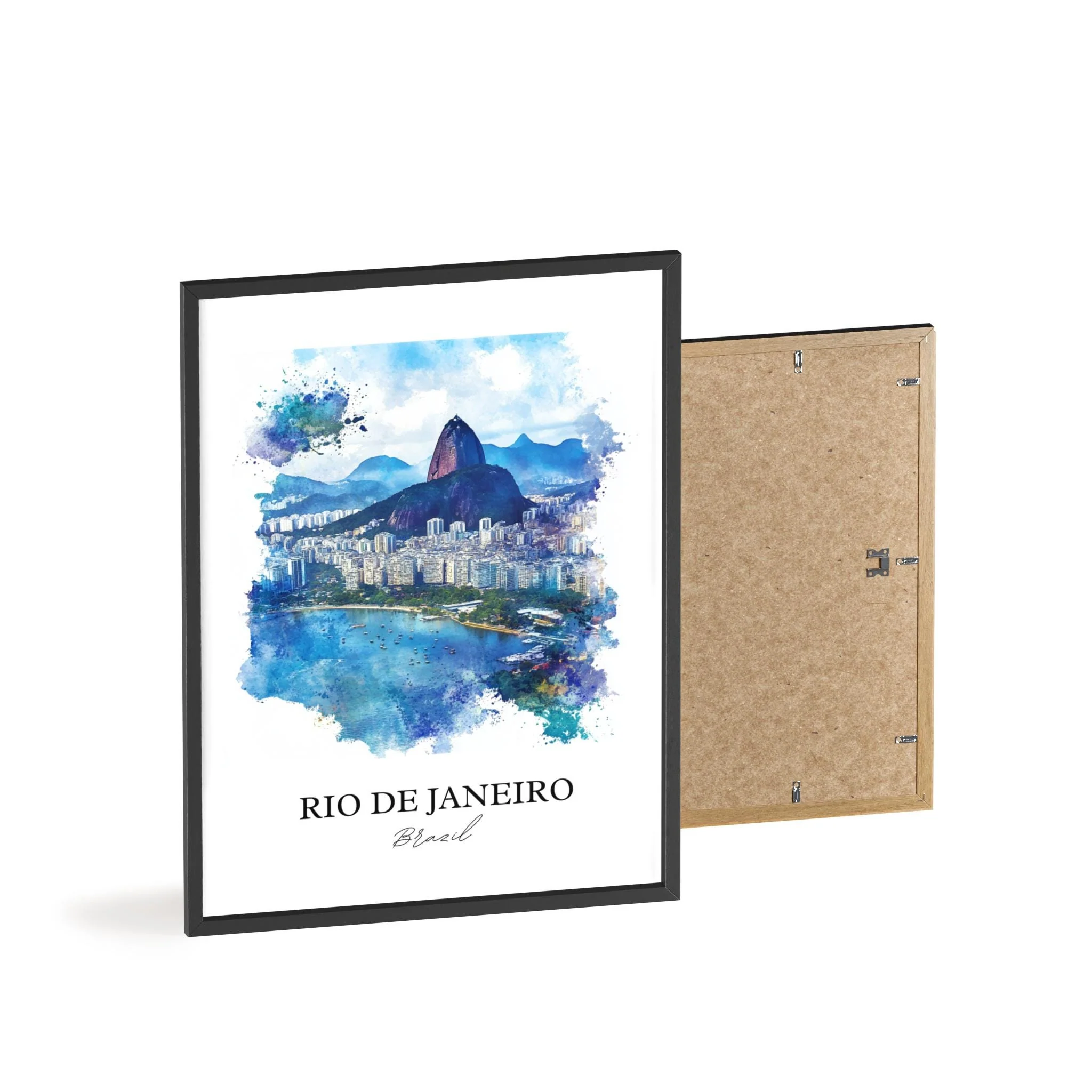 Rio de Janeiro, Brazil – Watercolor Art Print - Image 8