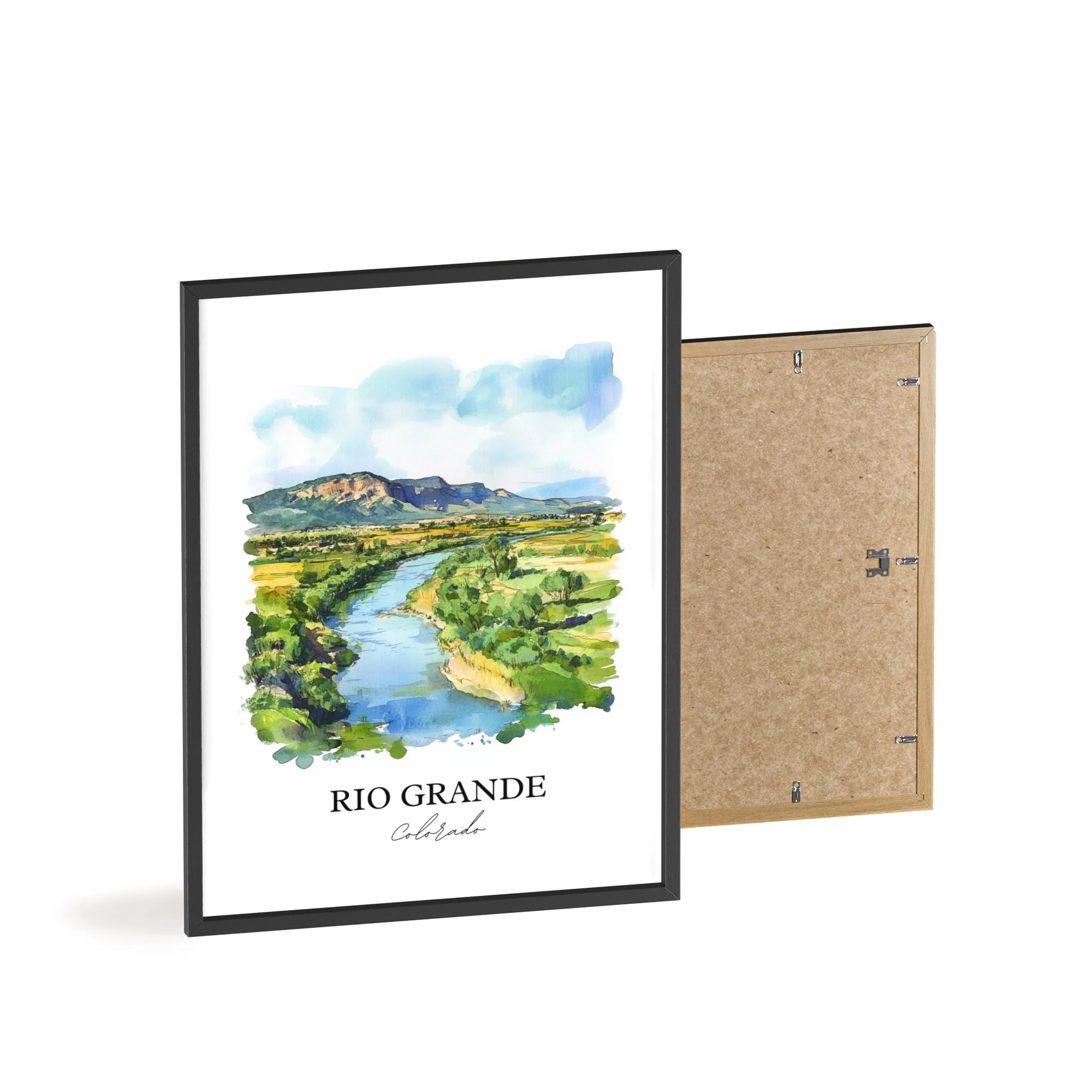 Rio Grande, Colorado, USA – Watercolor Art Print - Image 8