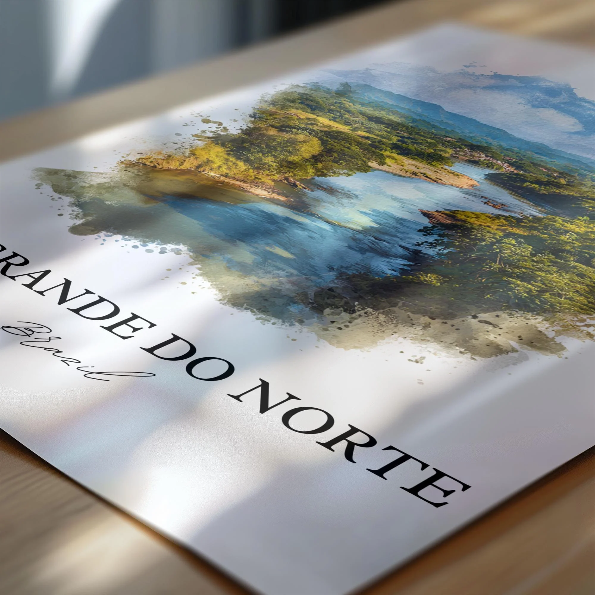 Rio Grande do Norte, Brazil – Watercolor Art Print - Image 2