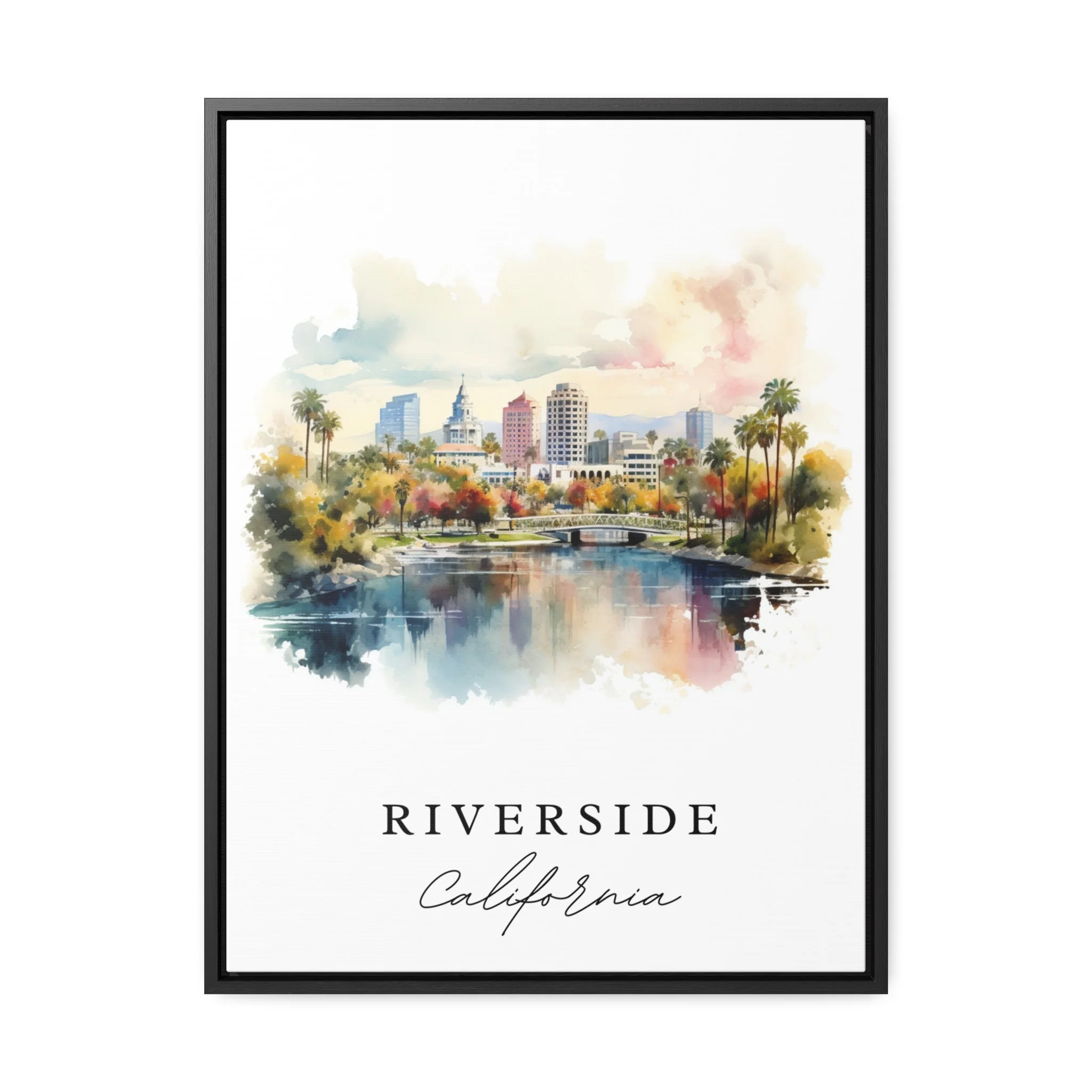 Riverside, California – Watercolor Art Print - Image 2