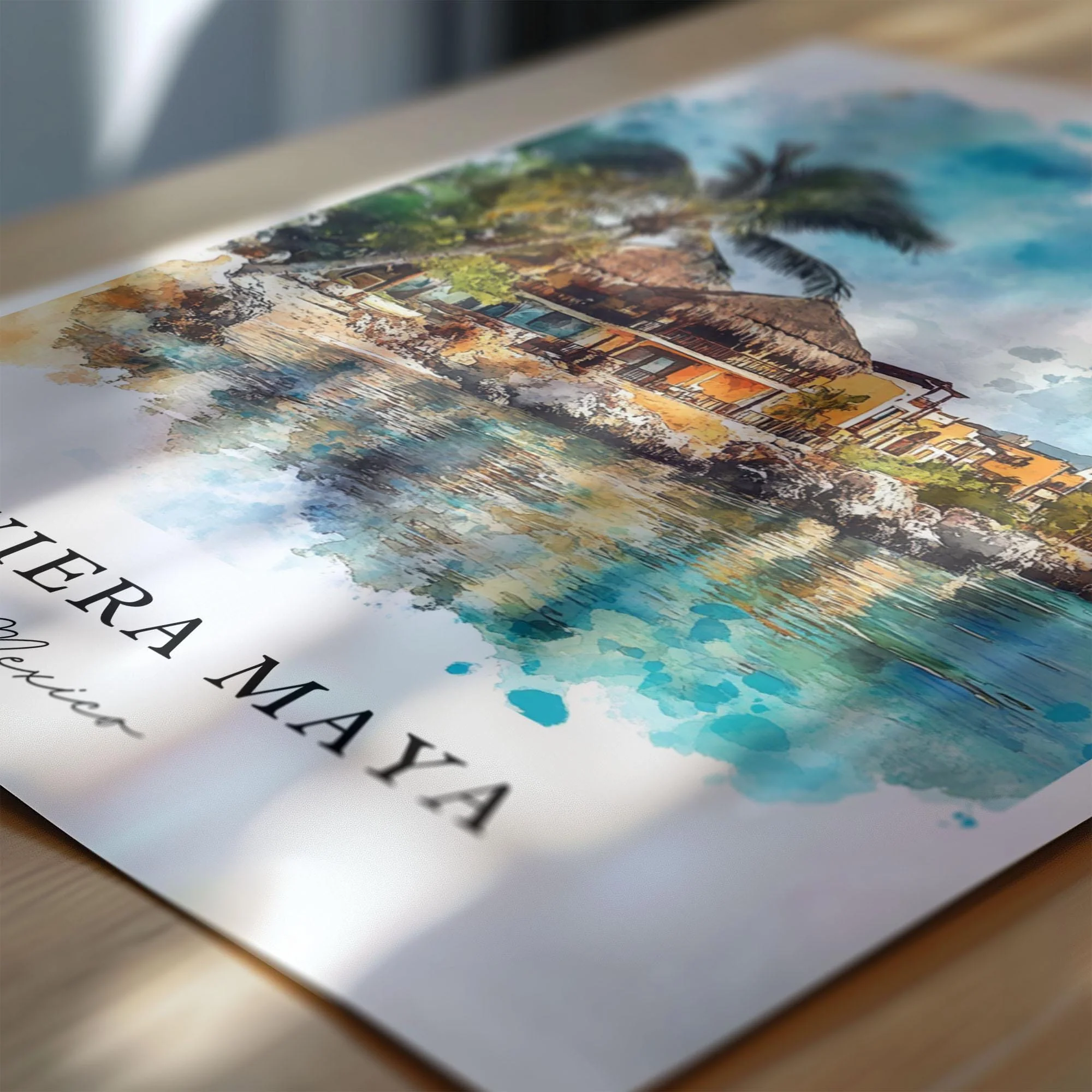 Riviera Maya, Mexico – Watercolor Art Print - Image 2