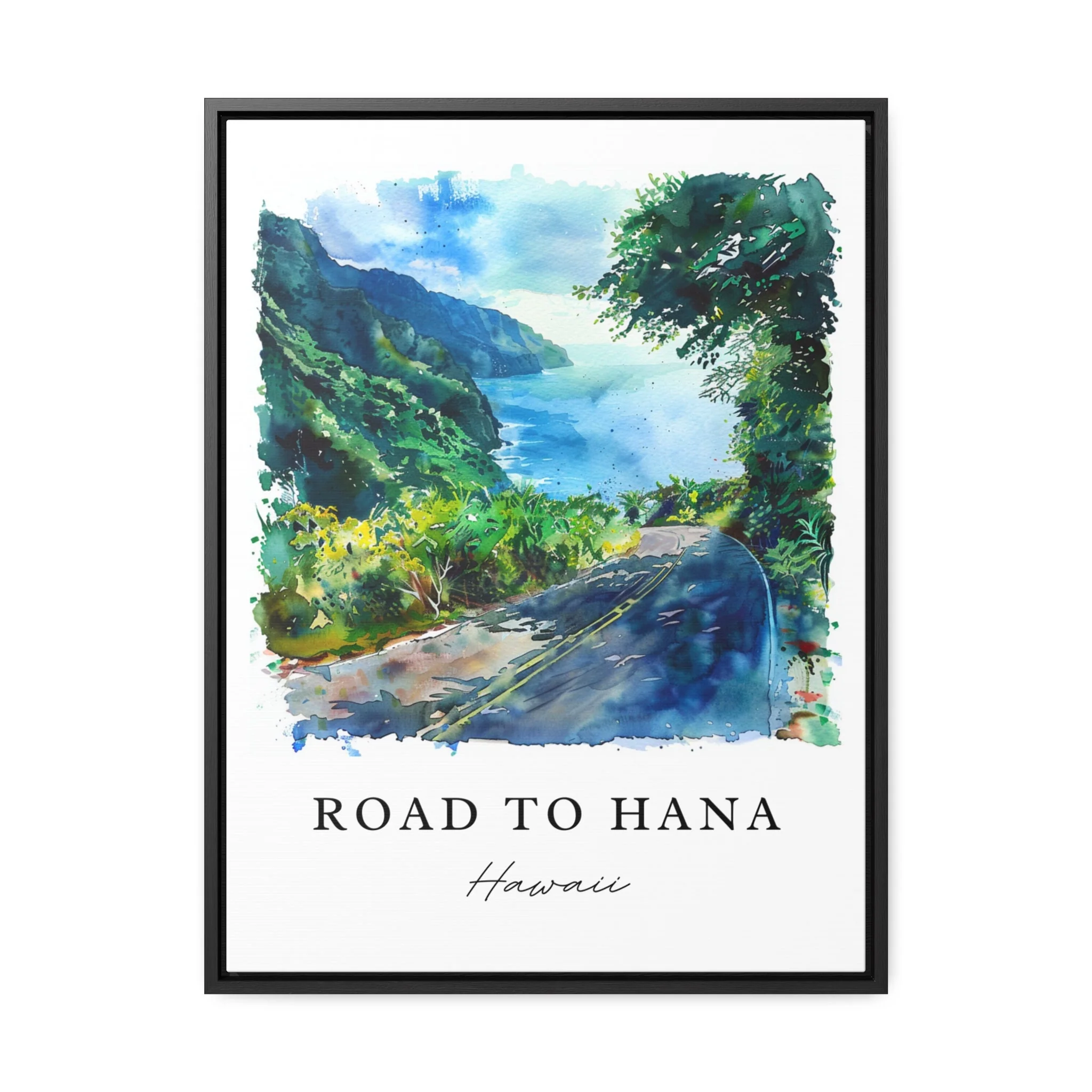 Road to Hana, Hawaii – Watercolor Art Print - Image 5