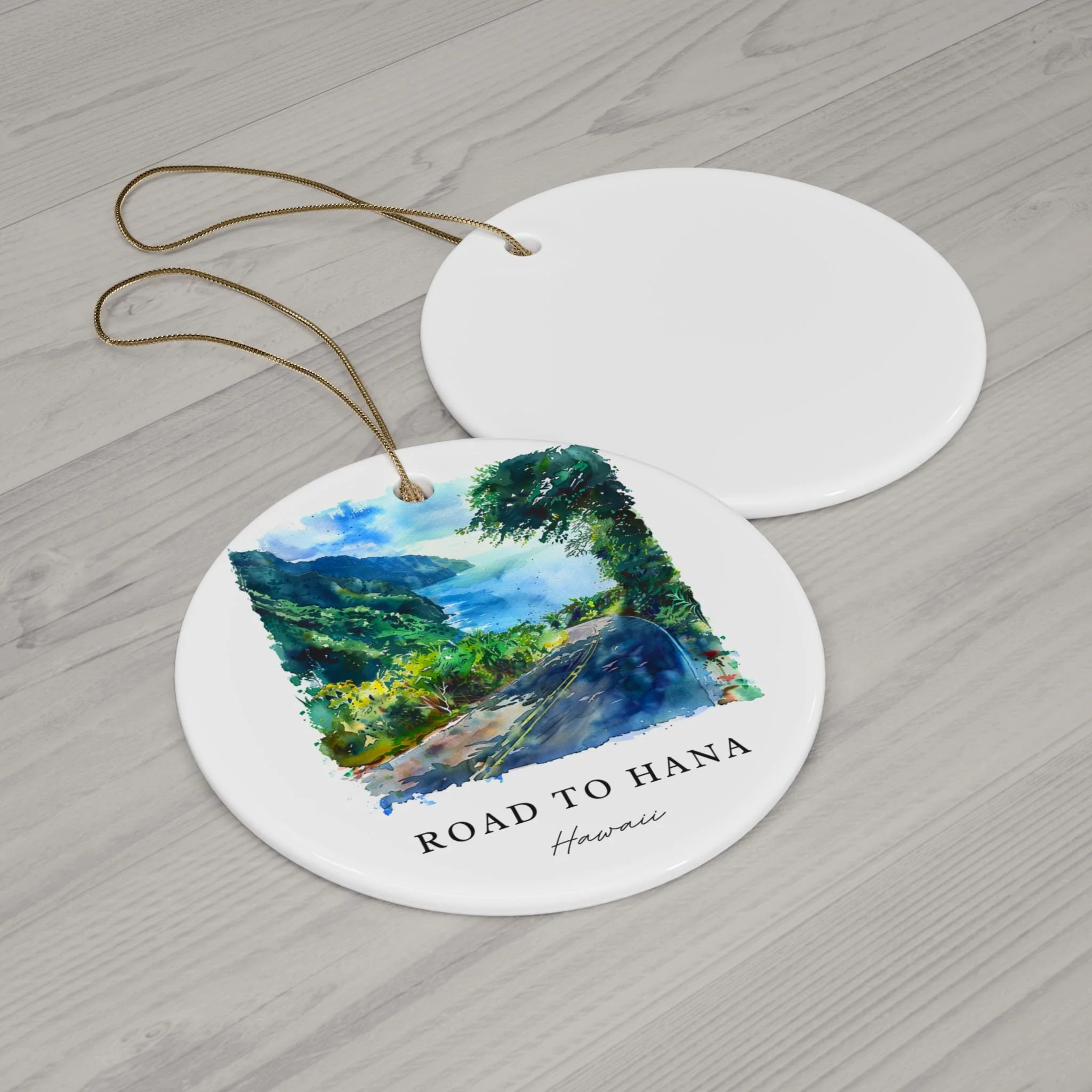 Road to Hana Ornament: Unique Road to Hana Souvenir, Road to Hana Hawaii Xmas Decor, and Authentic Road to Hana Christmas Gift - Image 2