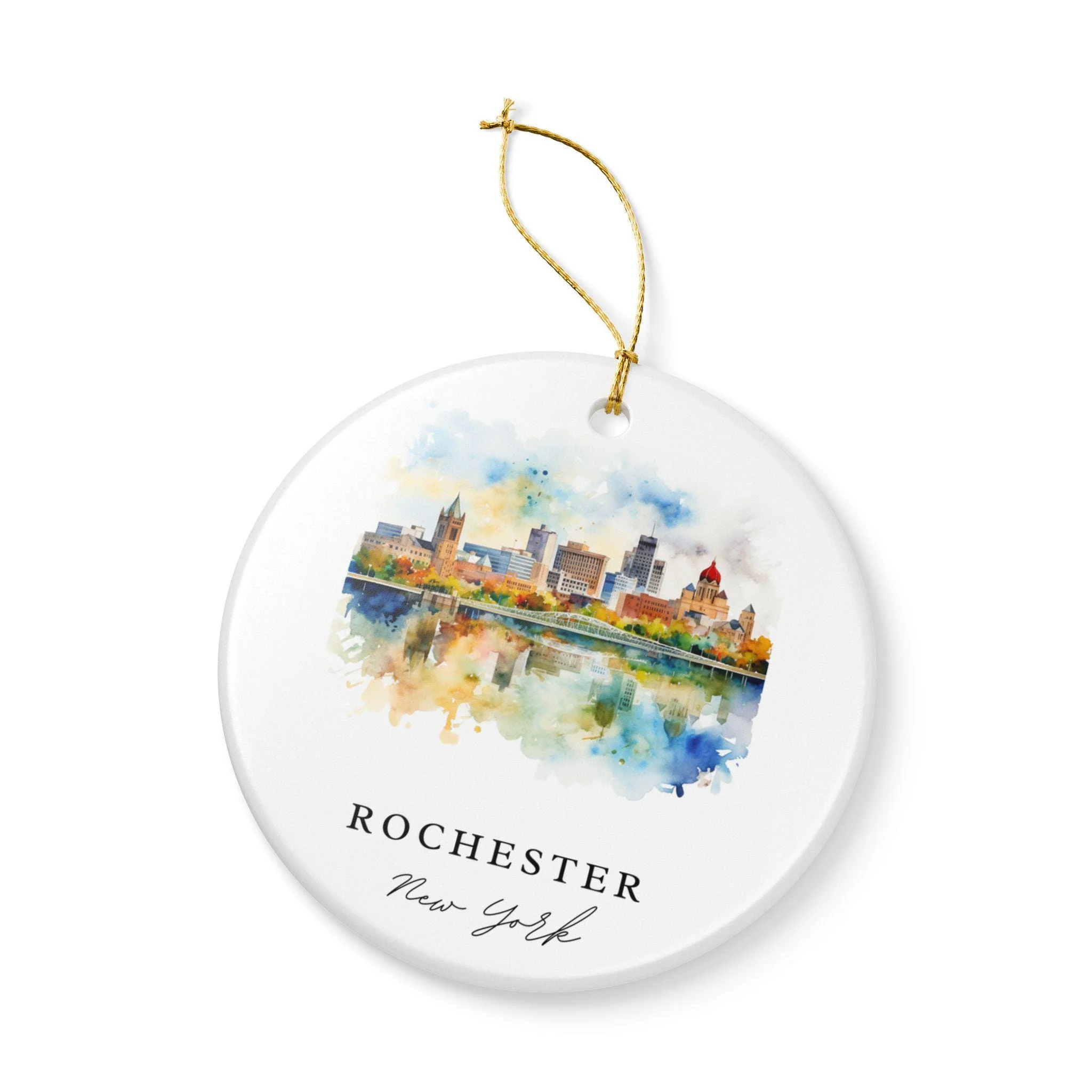 Rochester NY Ornament: Unique Rochester Souvenir, Rochester NY Xmas Decor, and Authentic Rochester NY Gift - Image 3