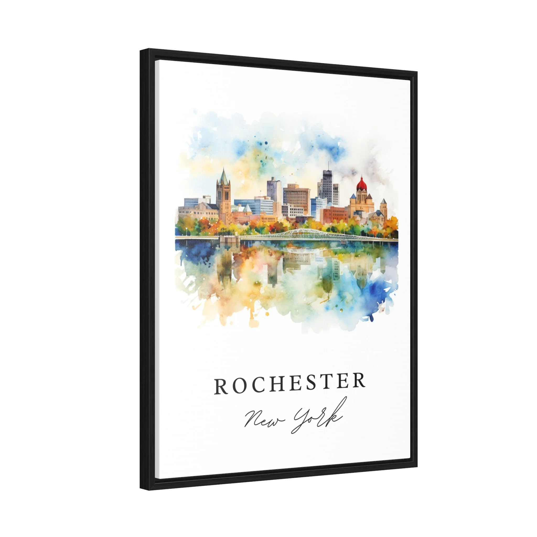 Rochester, New York, New York – Watercolor Art Print - Image 7