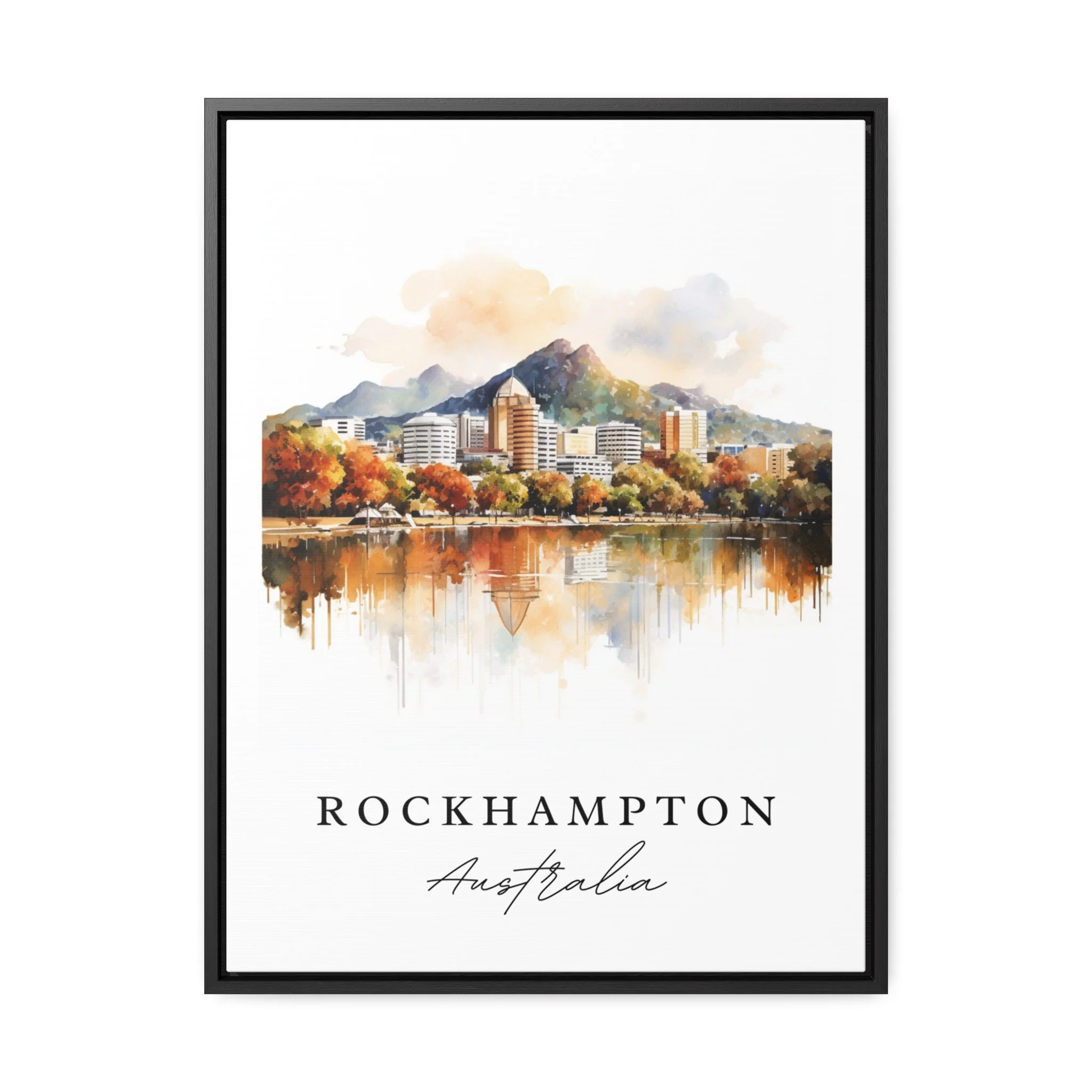 Rockhampton, Australia – Watercolor Art Print - Image 6