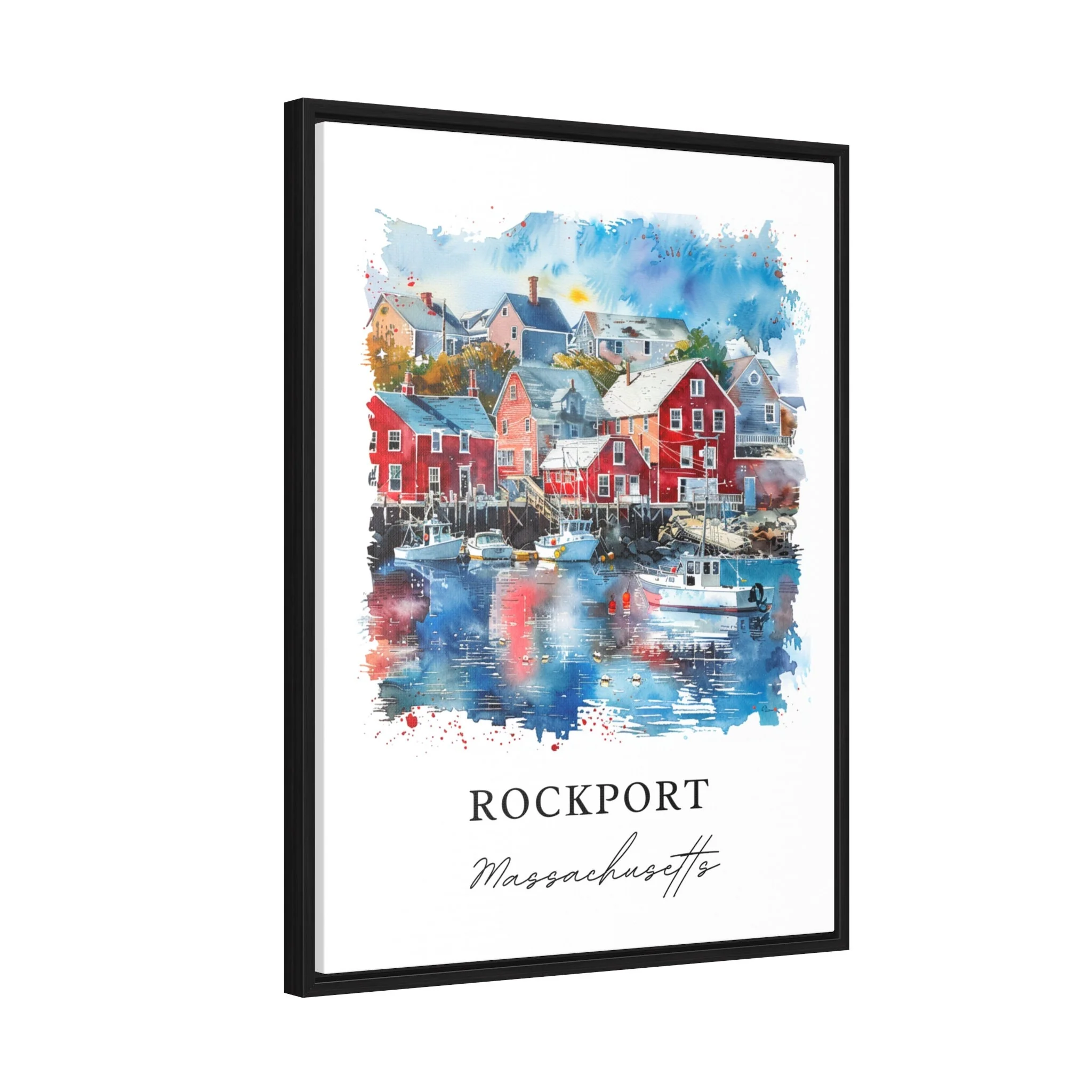 Rockport, USA – Watercolor Art Print - Image 6