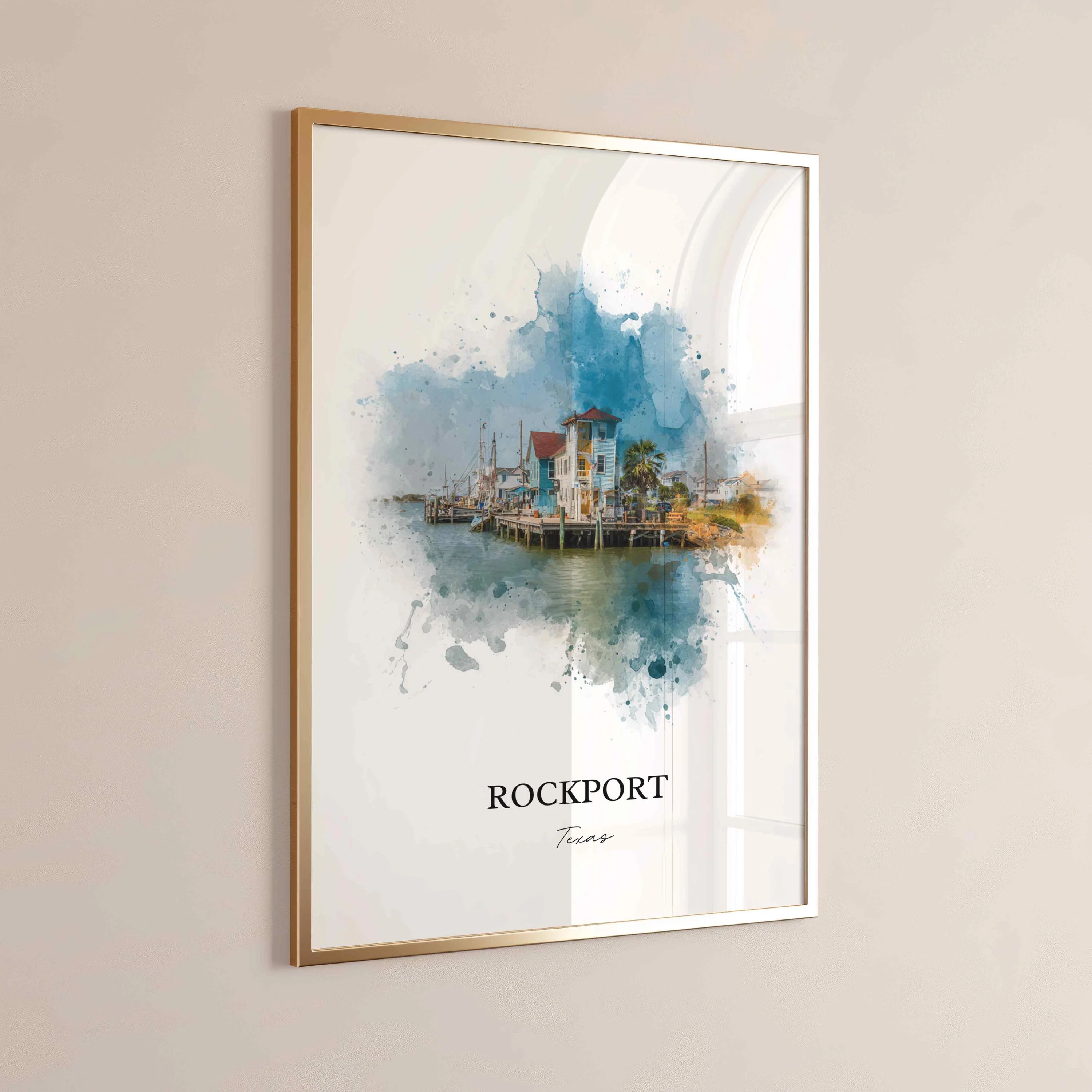 Rockport, Texas – Watercolor Art Print - Image 6