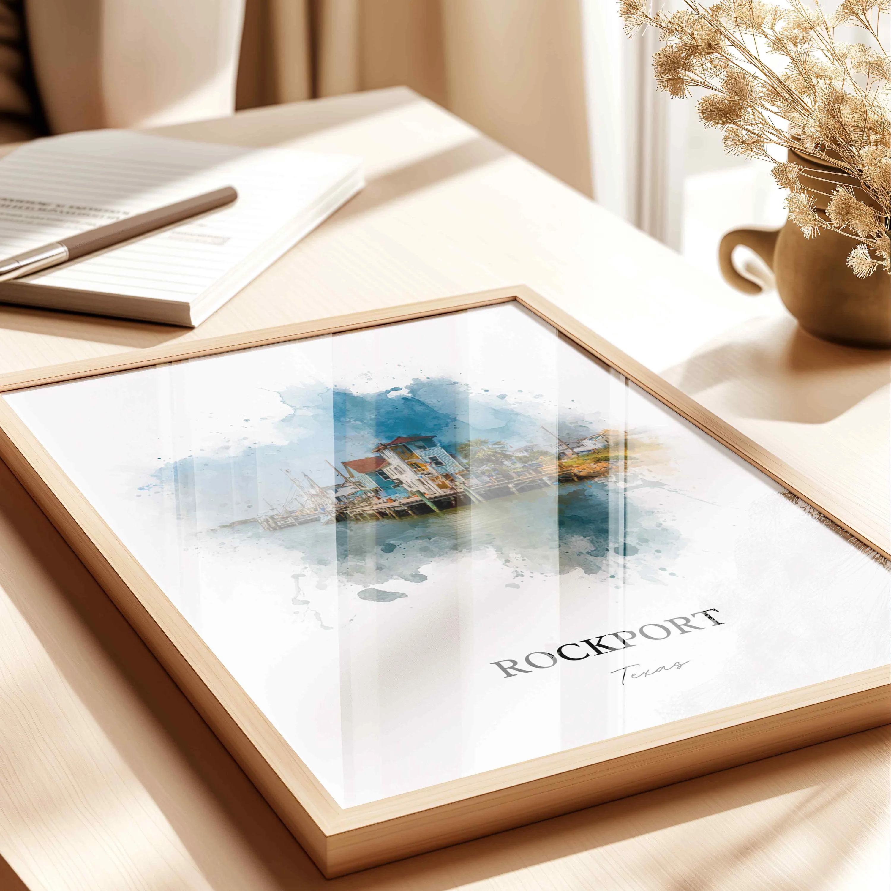 Rockport, Texas – Watercolor Art Print - Image 7