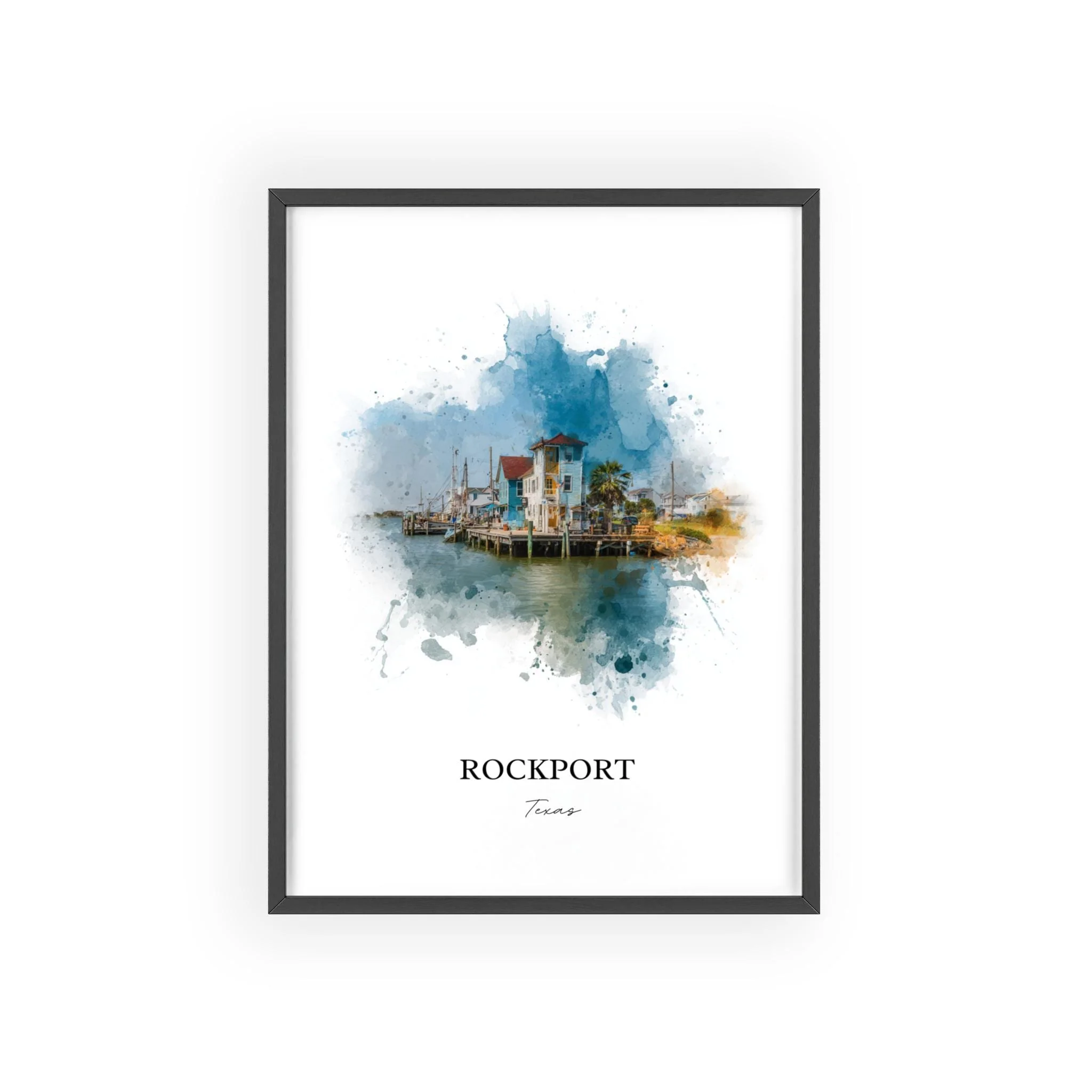 Rockport, Texas – Watercolor Art Print - Image 8