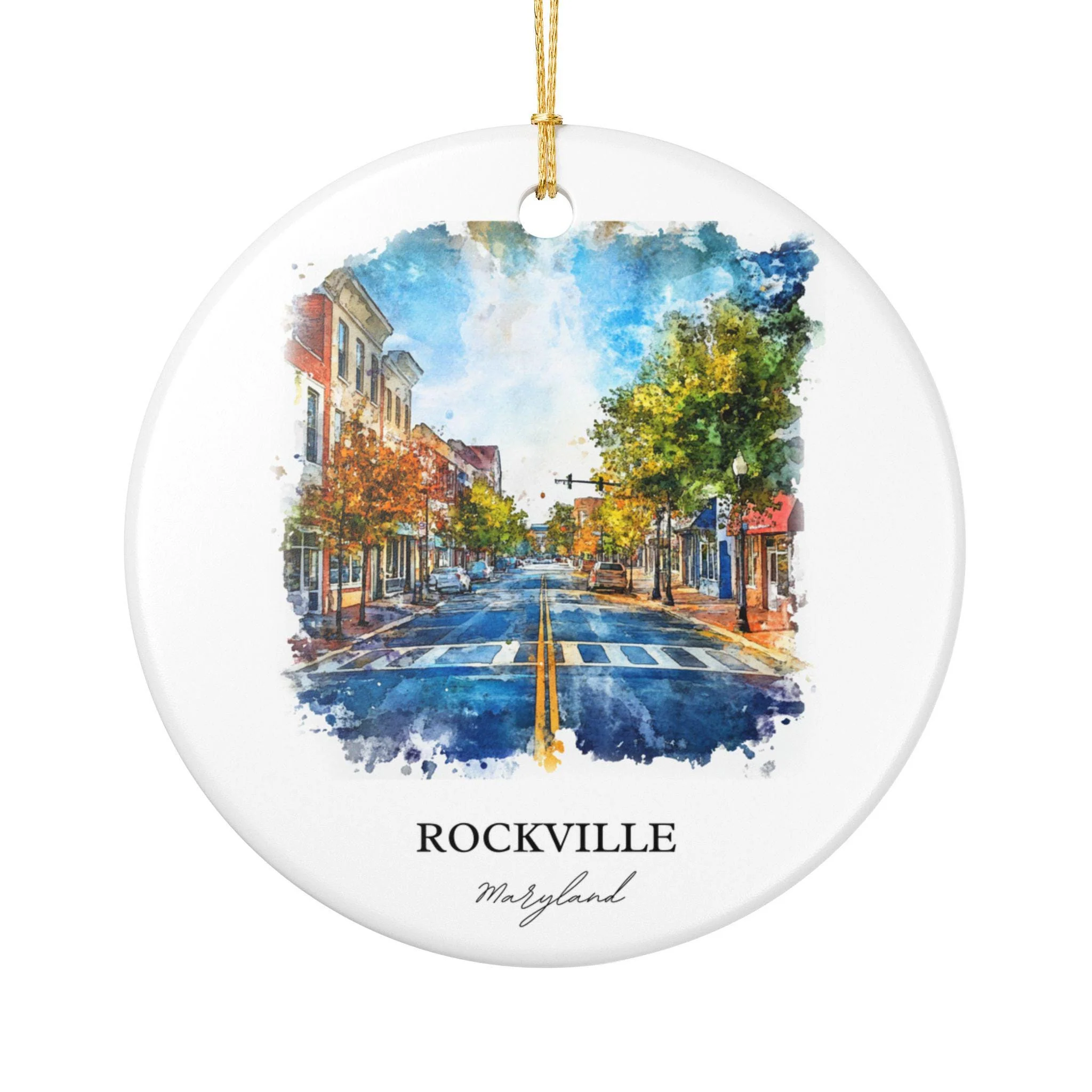 Rockville Maryland Ornament: Unique Rockville MD Souvenir, Rockville Xmas Decor, and Authentic Maryland Gift - Image 2