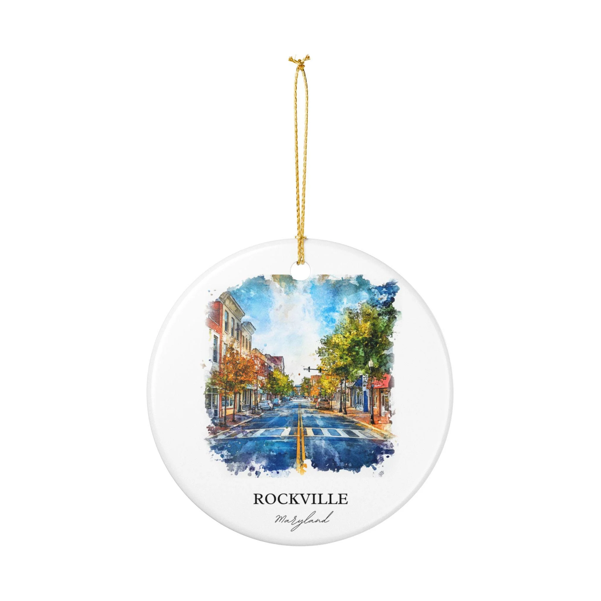 Rockville Maryland Ornament: Unique Rockville MD Souvenir, Rockville Xmas Decor, and Authentic Maryland Gift - Image 3