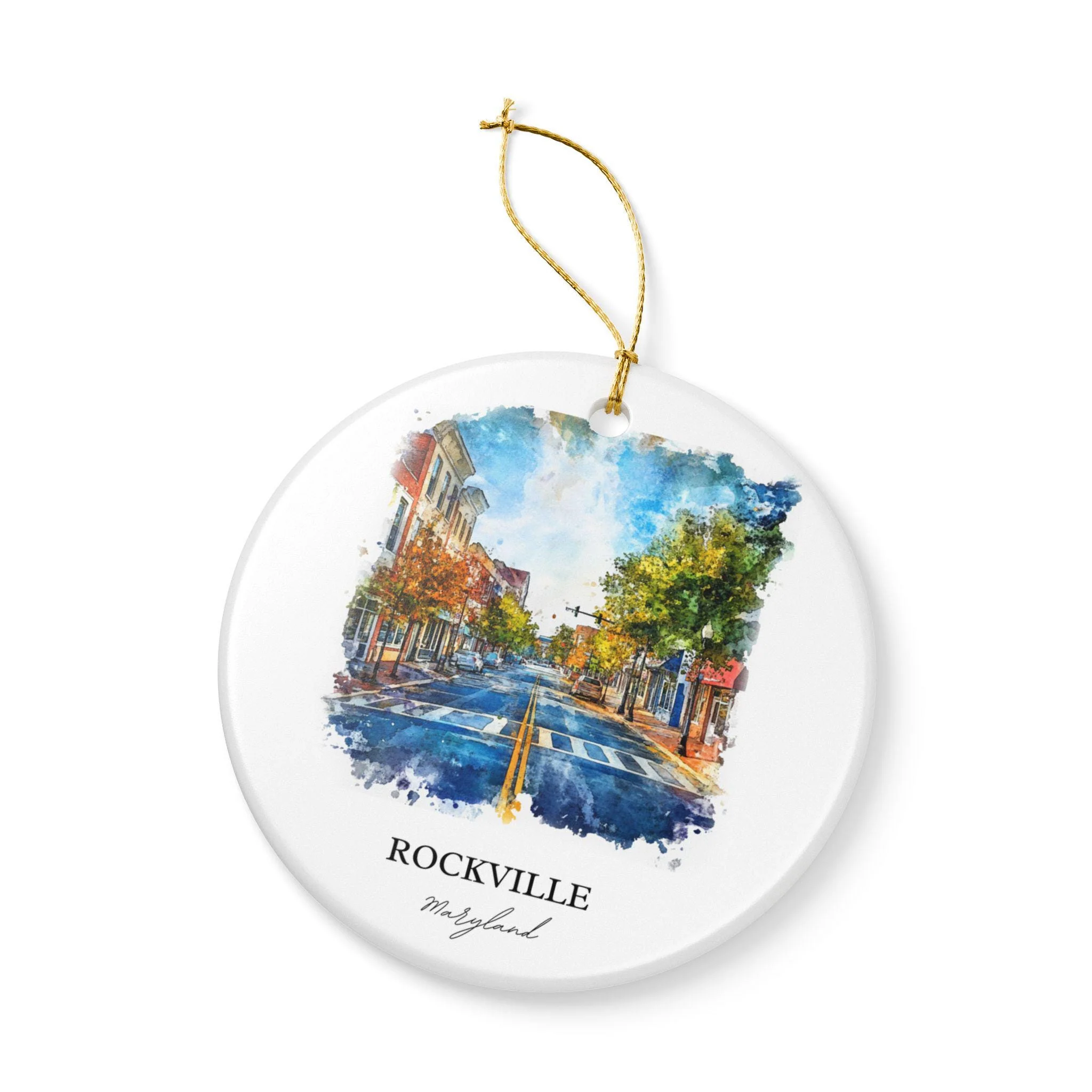 Rockville Maryland Ornament: Unique Rockville MD Souvenir, Rockville Xmas Decor, and Authentic Maryland Gift - Image 4