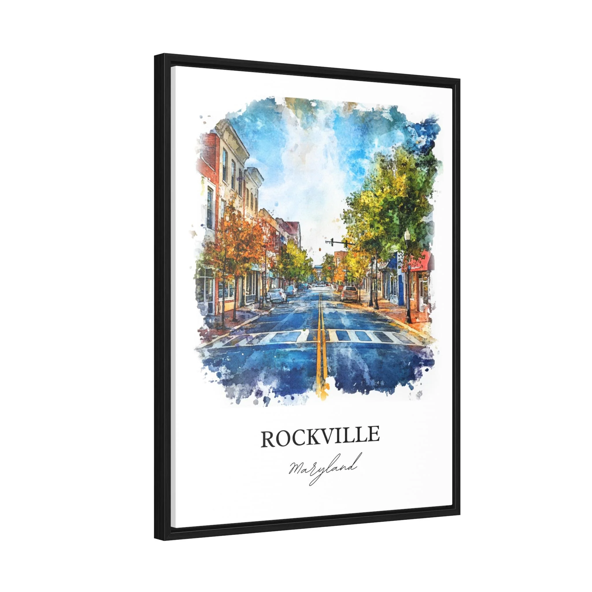 Rockville, Texas – Watercolor Art Print - Image 8