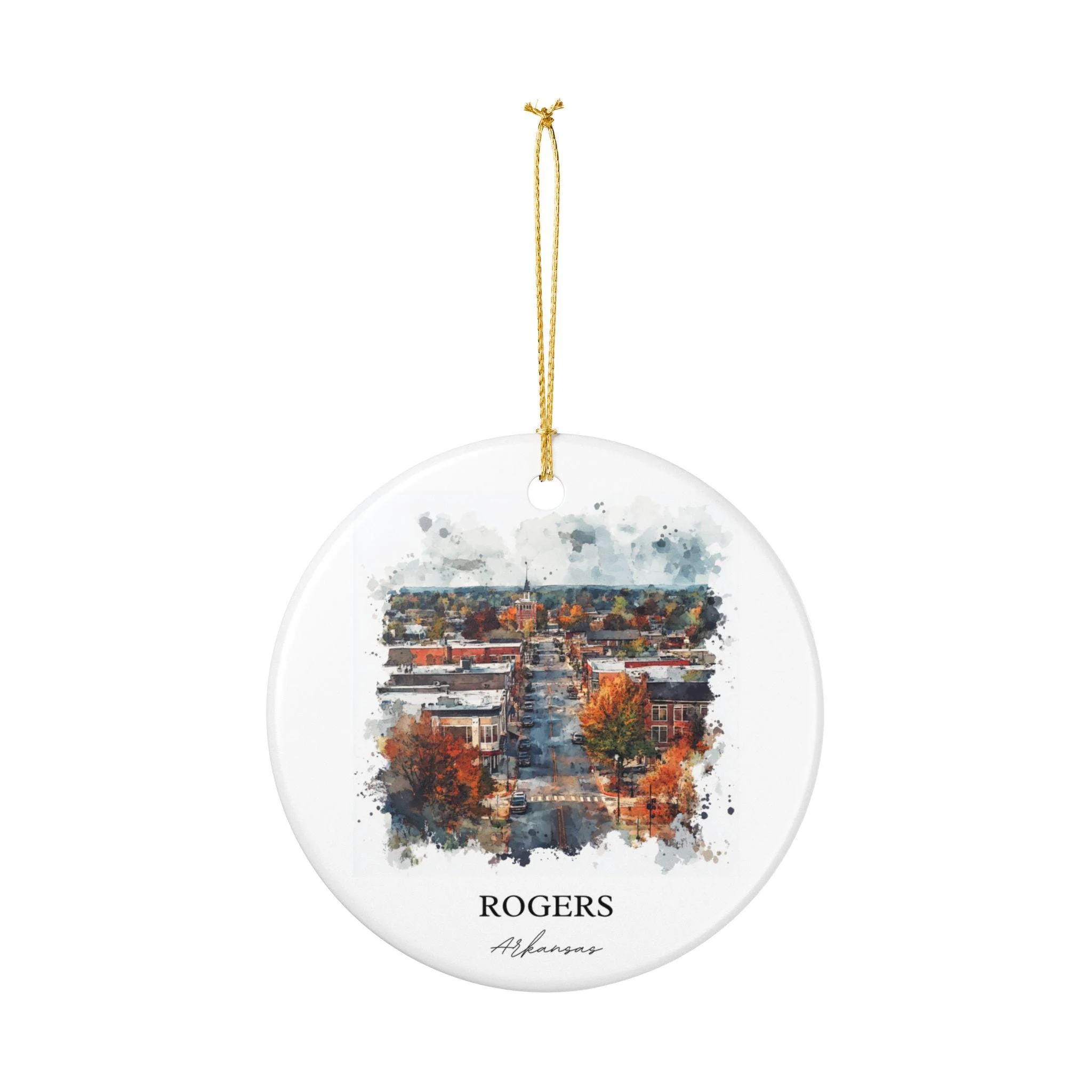 Rogers Arkansas Ornament: Unique Rogers AR Souvenir, Arkansas Xmas Decor, and Authentic Arkansas Gift - Image 2