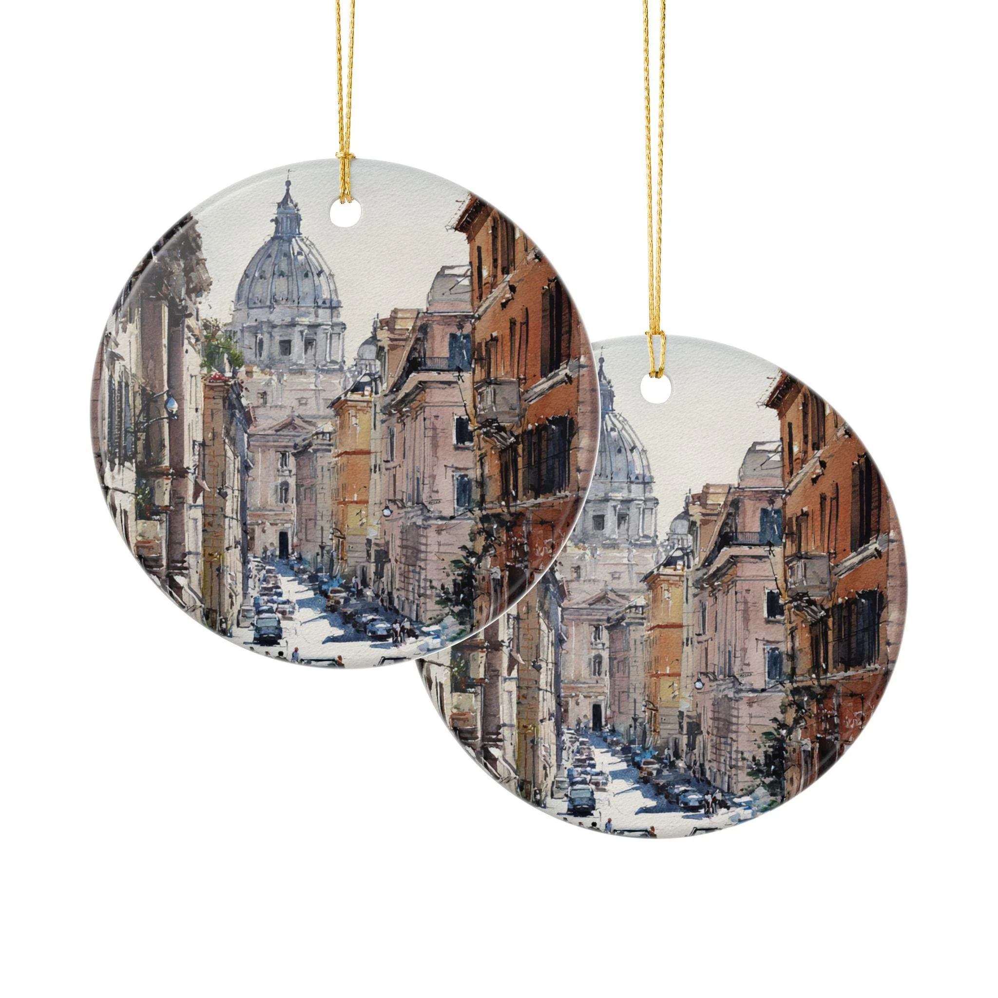 Rome Italy Ornament: Unique Rome Souvenir, Rome Xmas Decor, and Authentic Rome Italia Gift - Image 3