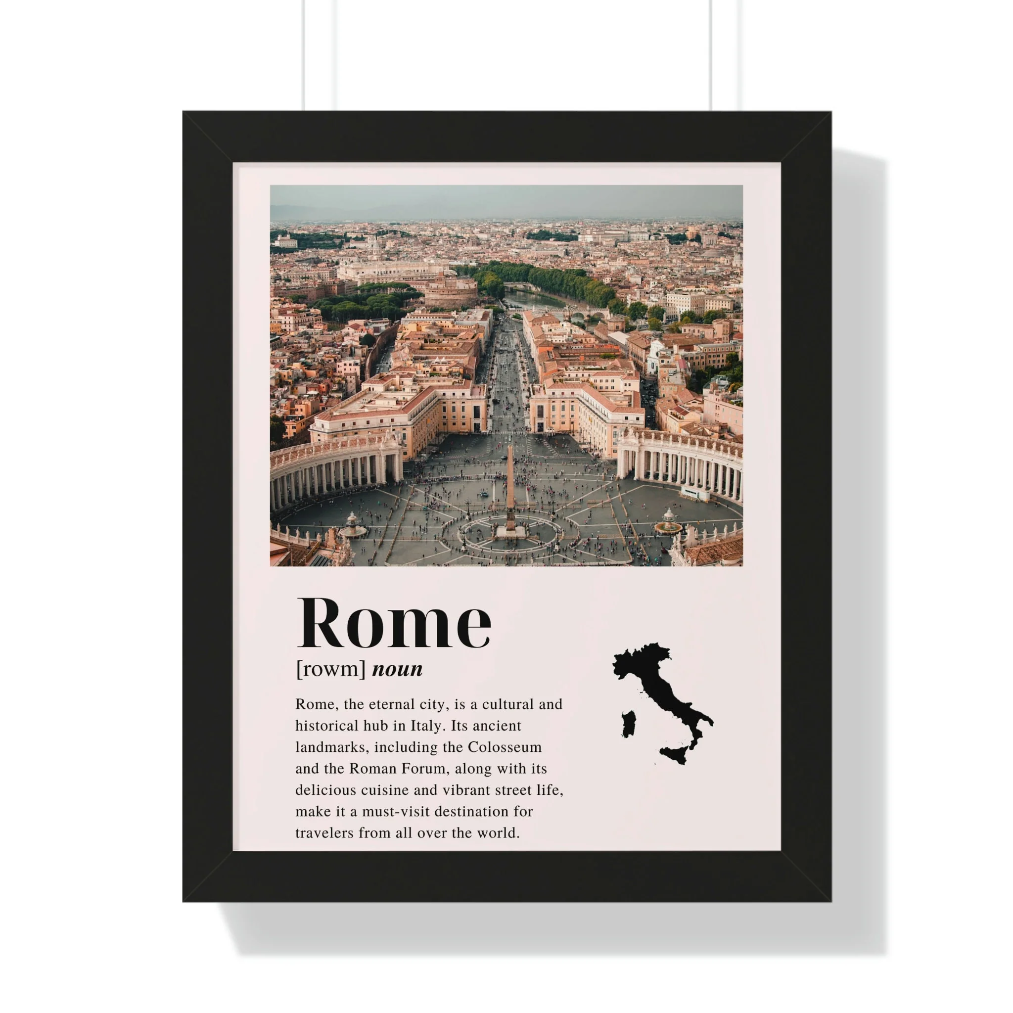 Rome, Italy – Watercolor Art Print - Image 2