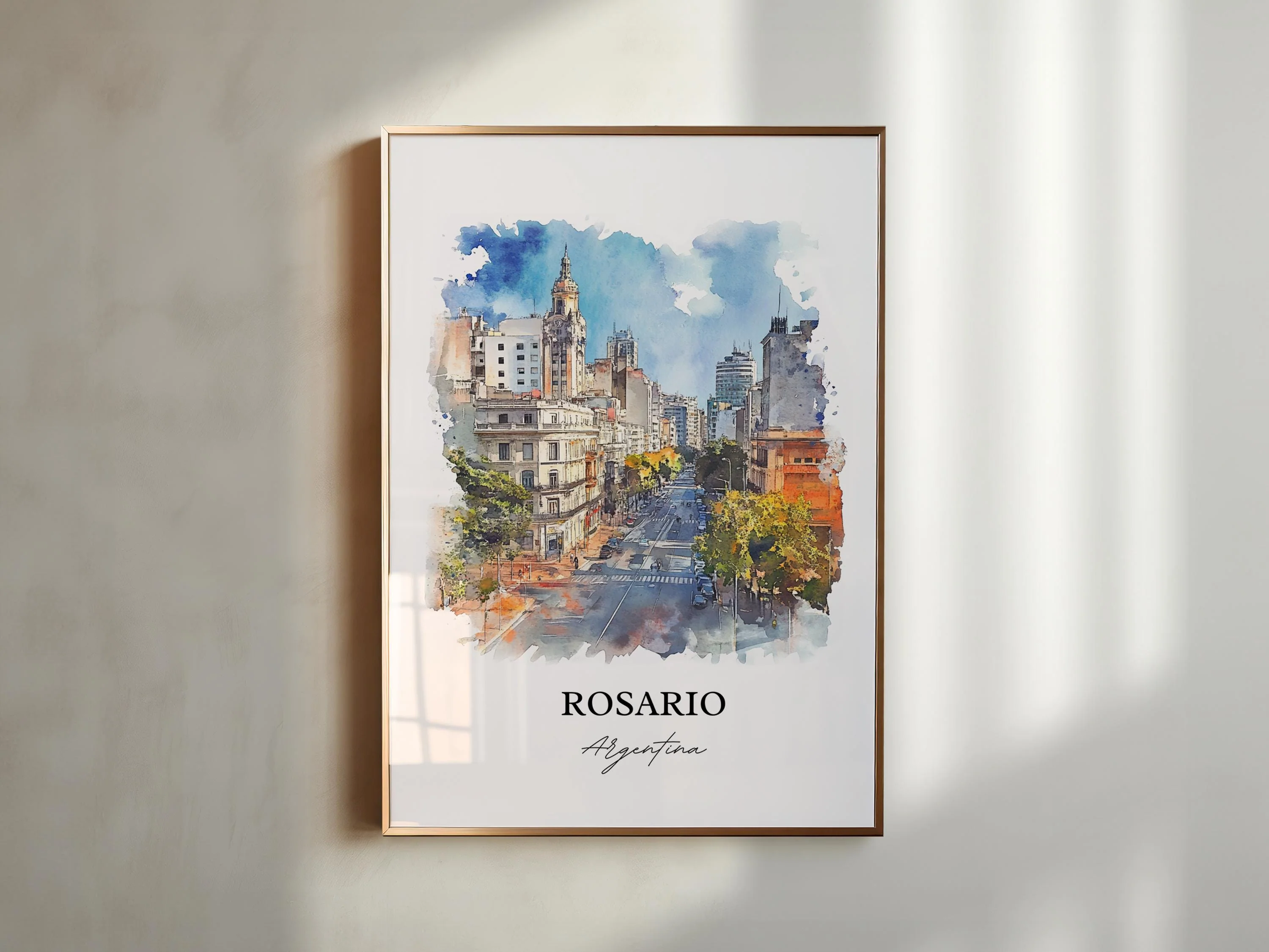 Rosario, Argentina – Watercolor Art Print - Image 6