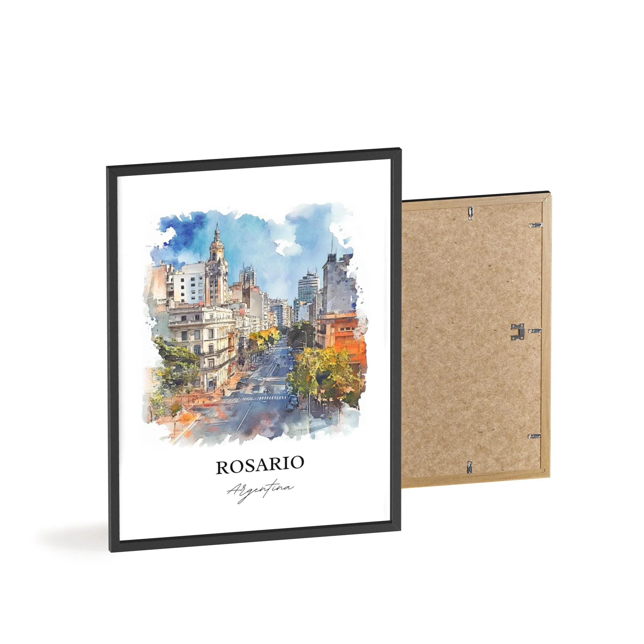 Rosario, Argentina – Watercolor Art Print - Image 8