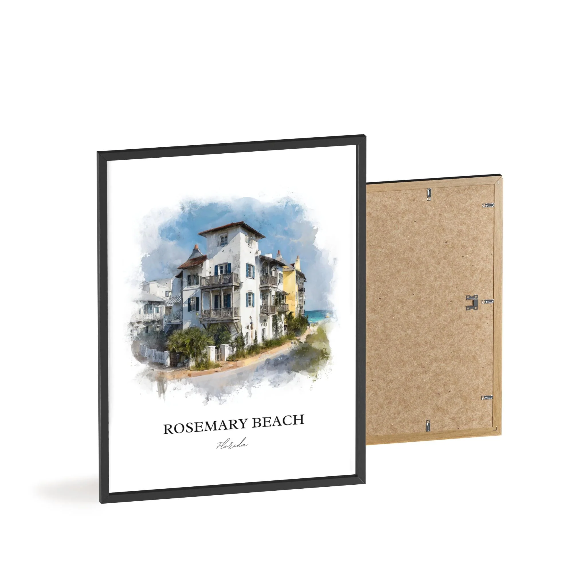 Rosemary Beach, Florida – Watercolor Art Print - Image 10