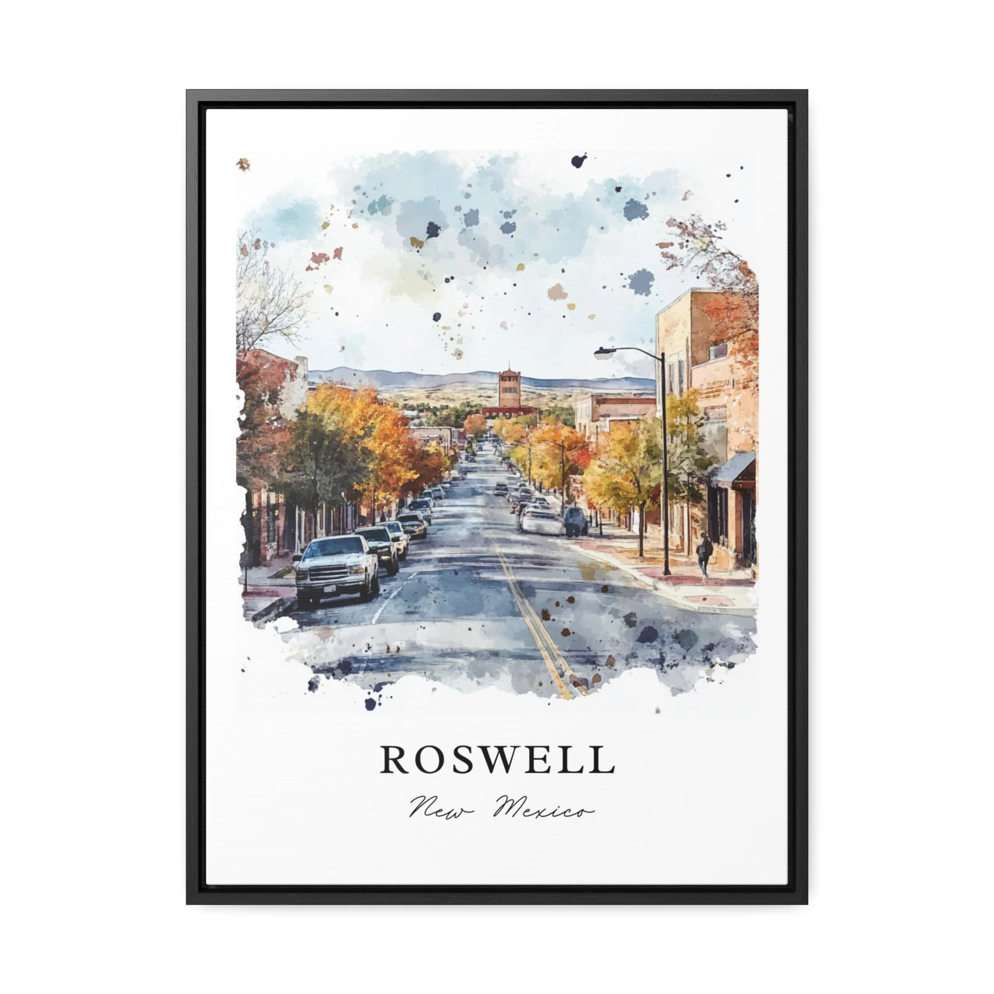 Roswell, New Mexico – Watercolor Art Print