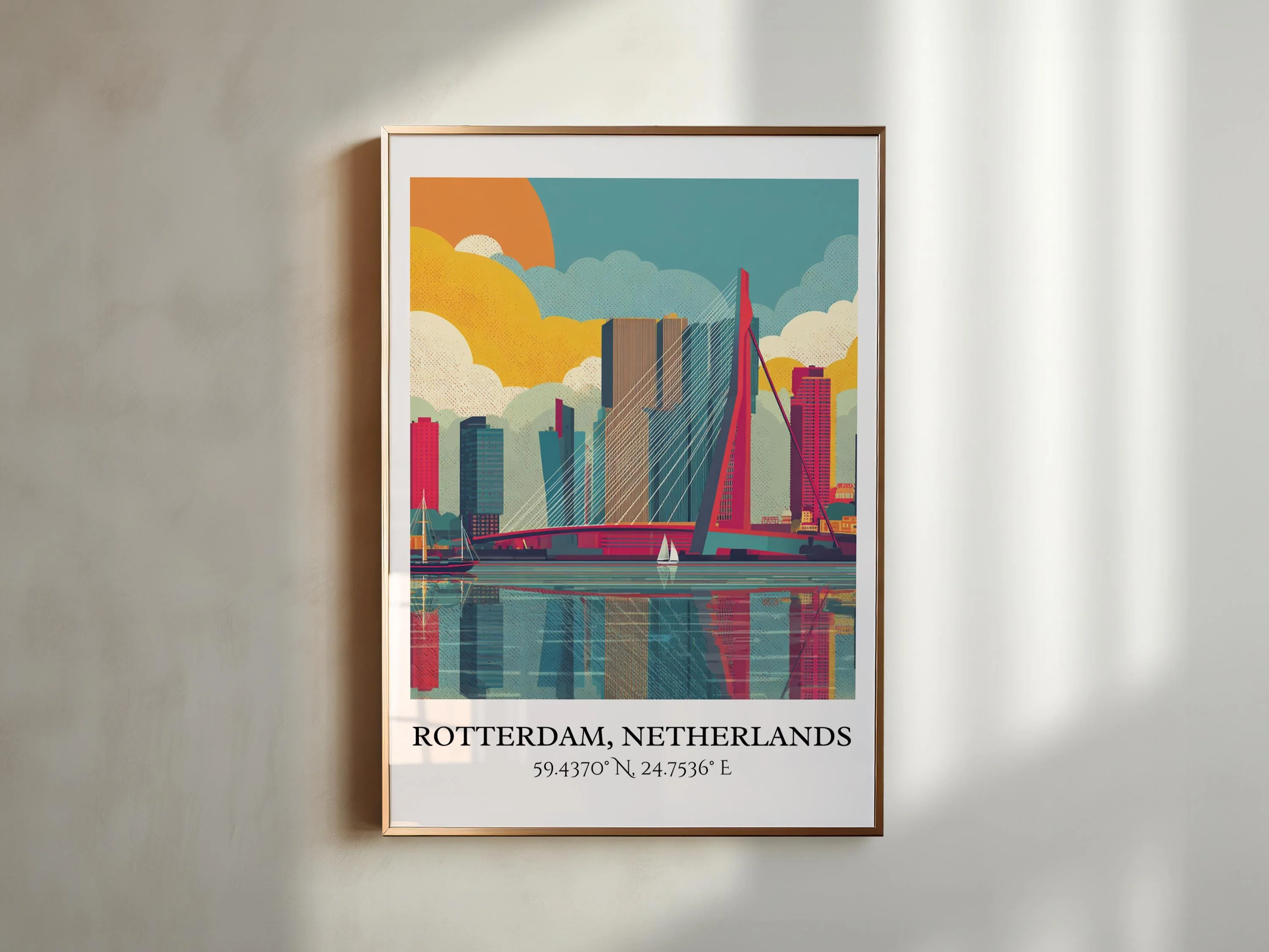 Rotterdam, Netherlands – Watercolor Art Print - Image 5
