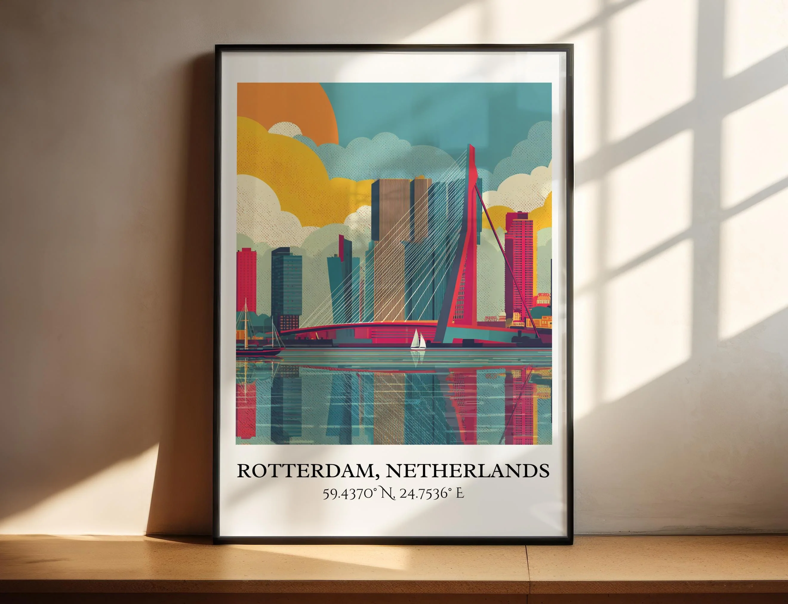 Rotterdam, Netherlands – Watercolor Art Print - Image 6