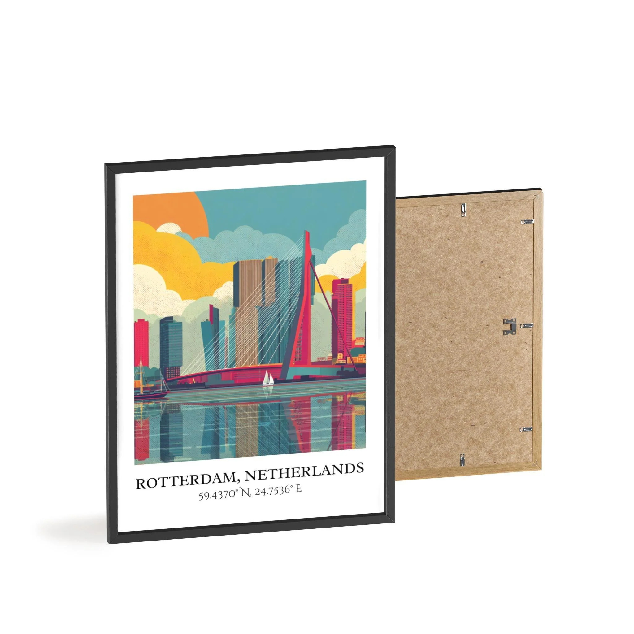 Rotterdam, Netherlands – Watercolor Art Print - Image 8