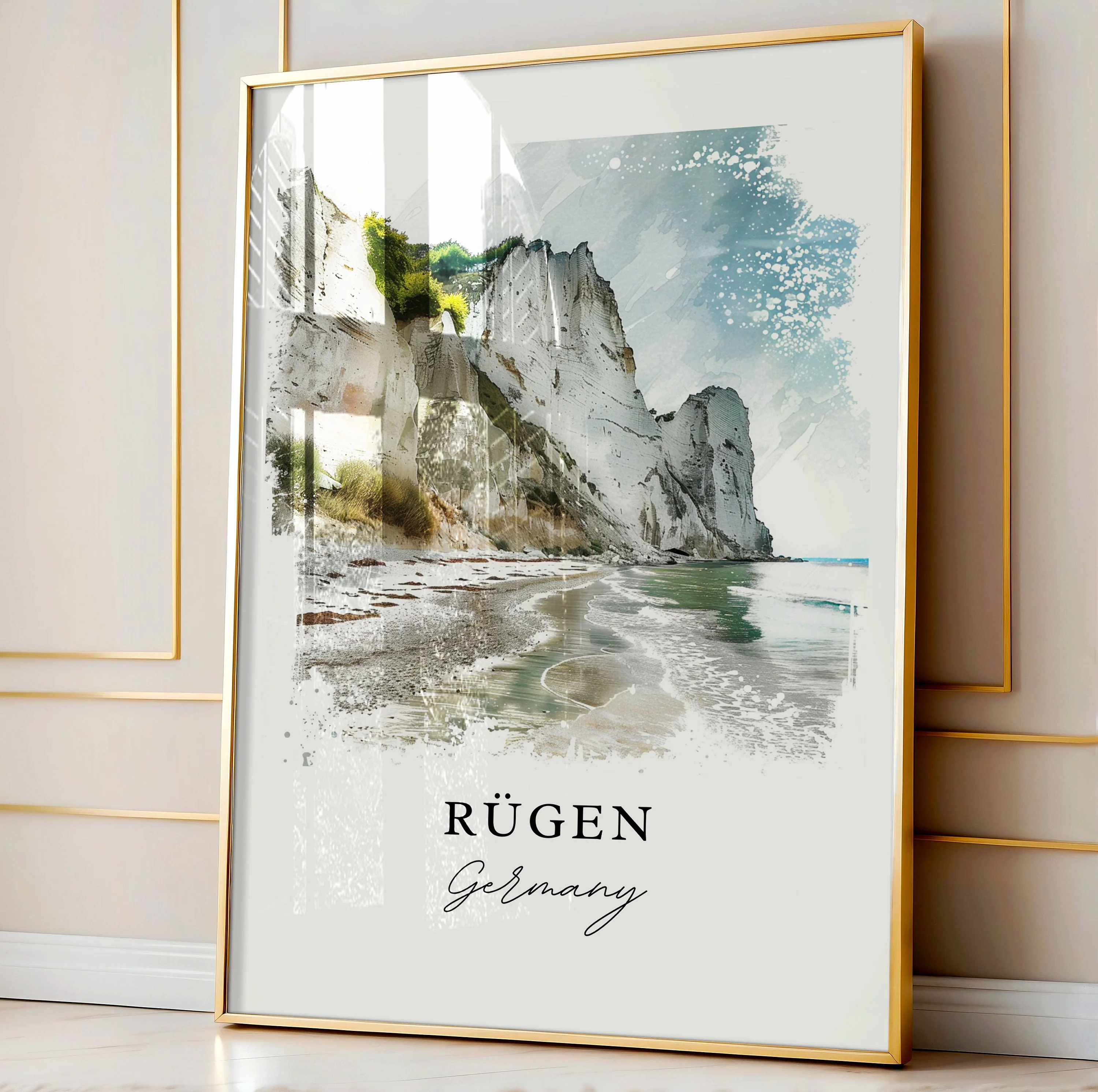 Rugen, Germany – Watercolor Art Print - Image 4