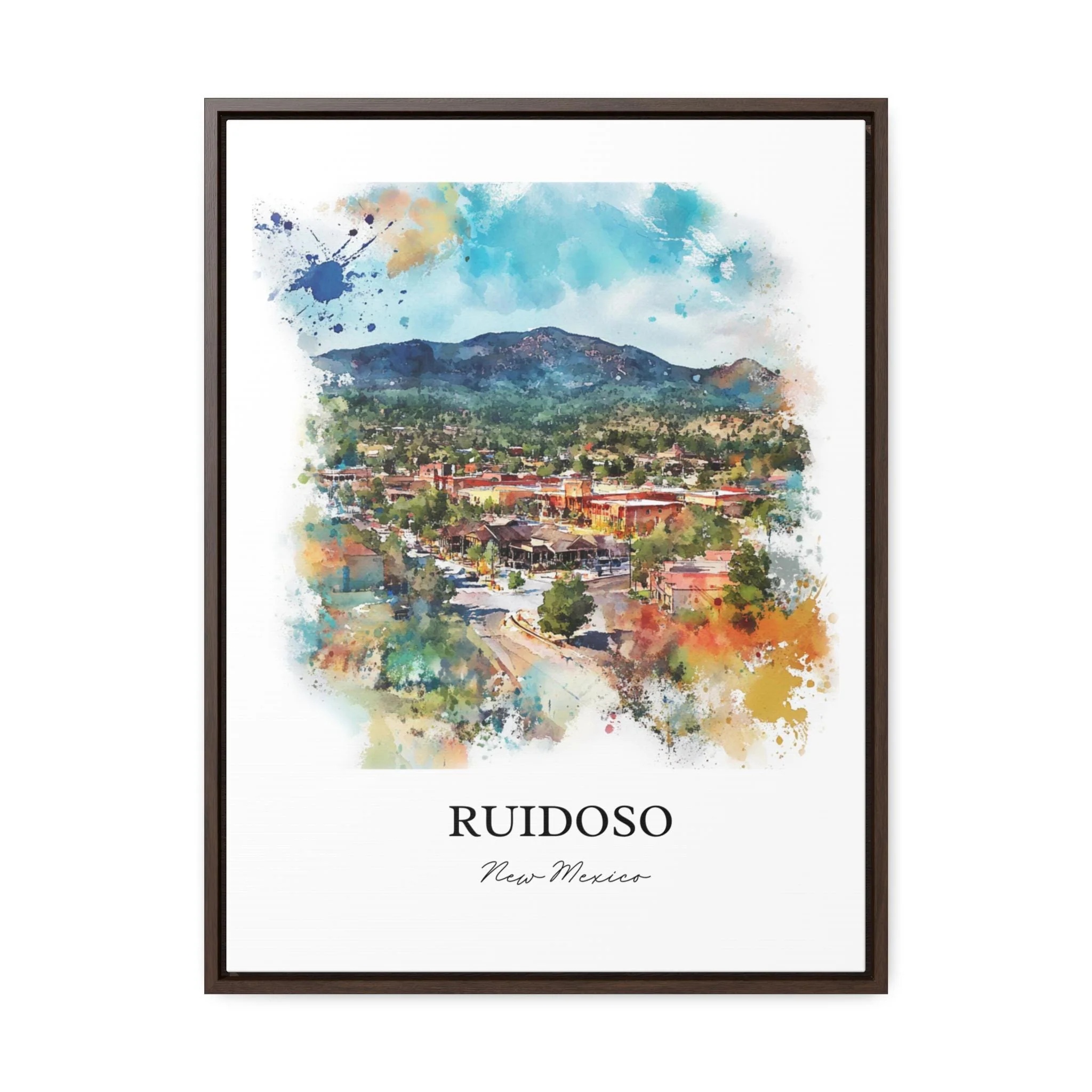 Ruidoso, New Mexico – Watercolor Art Print of Sierra Blanca Mountains - Image 7