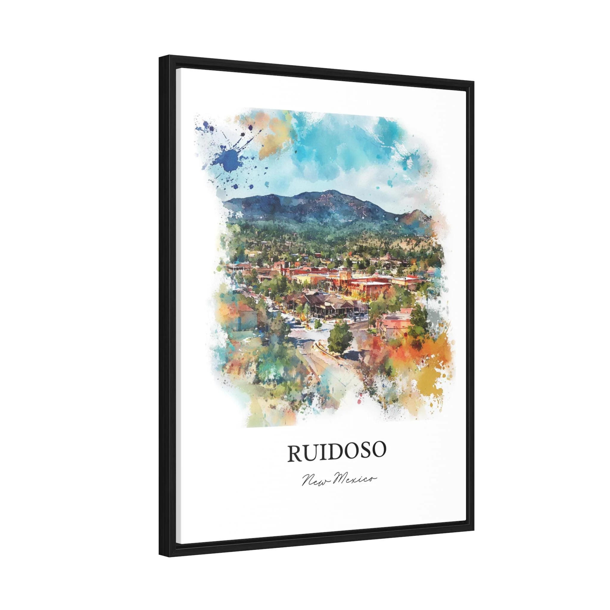 Ruidoso, New Mexico – Watercolor Art Print of Sierra Blanca Mountains - Image 8