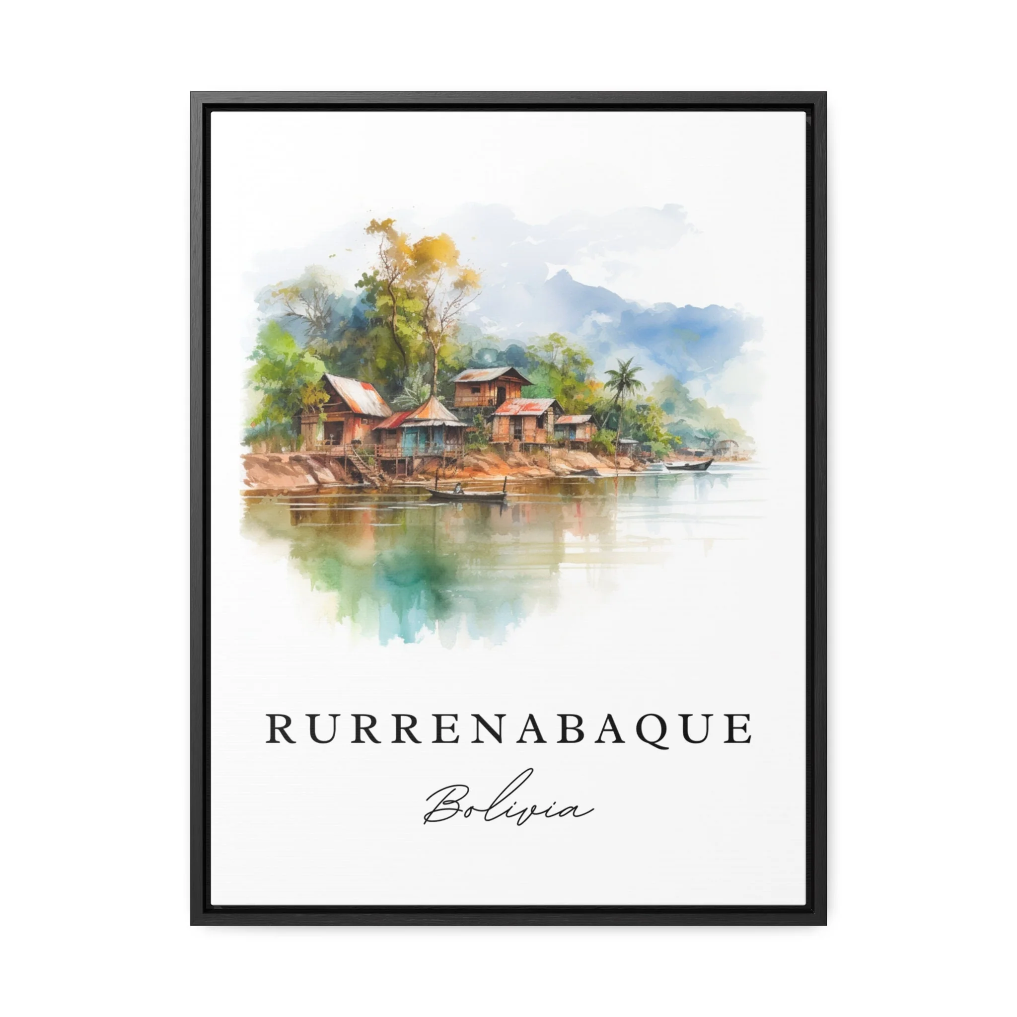 Rurrenabaque, Bolivia – Watercolor Art Print - Image 5