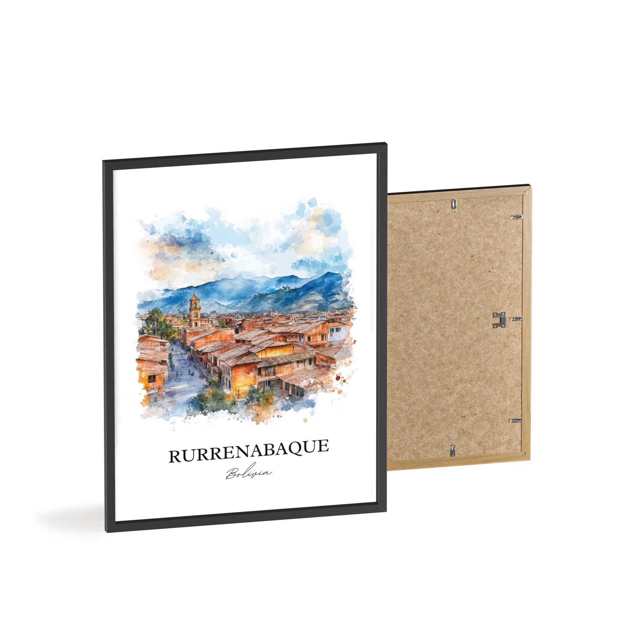 Rurrenabaque, Bolivia – Watercolor Art Print - Image 8