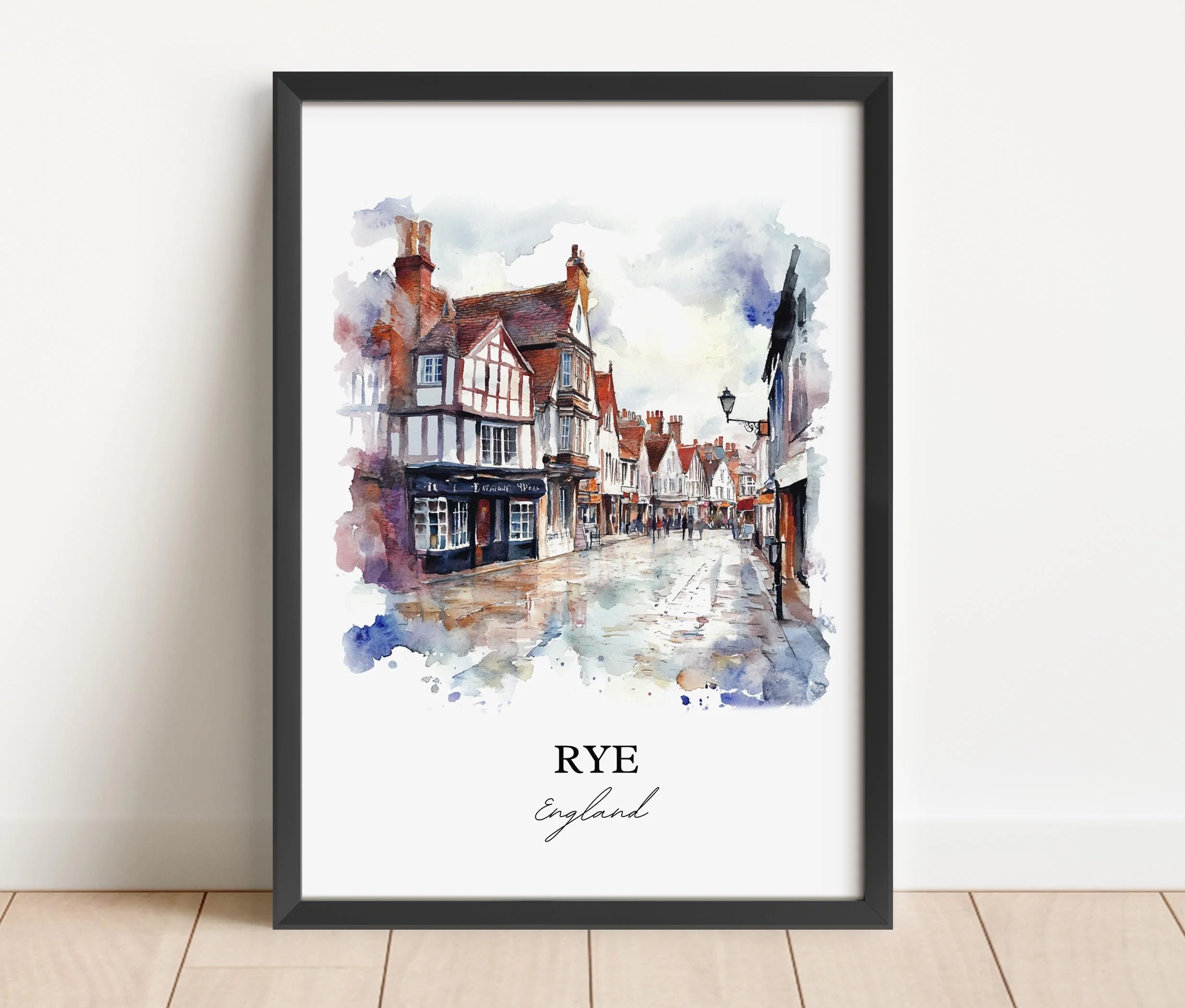 Rye, England – Watercolor Art Print - Image 6