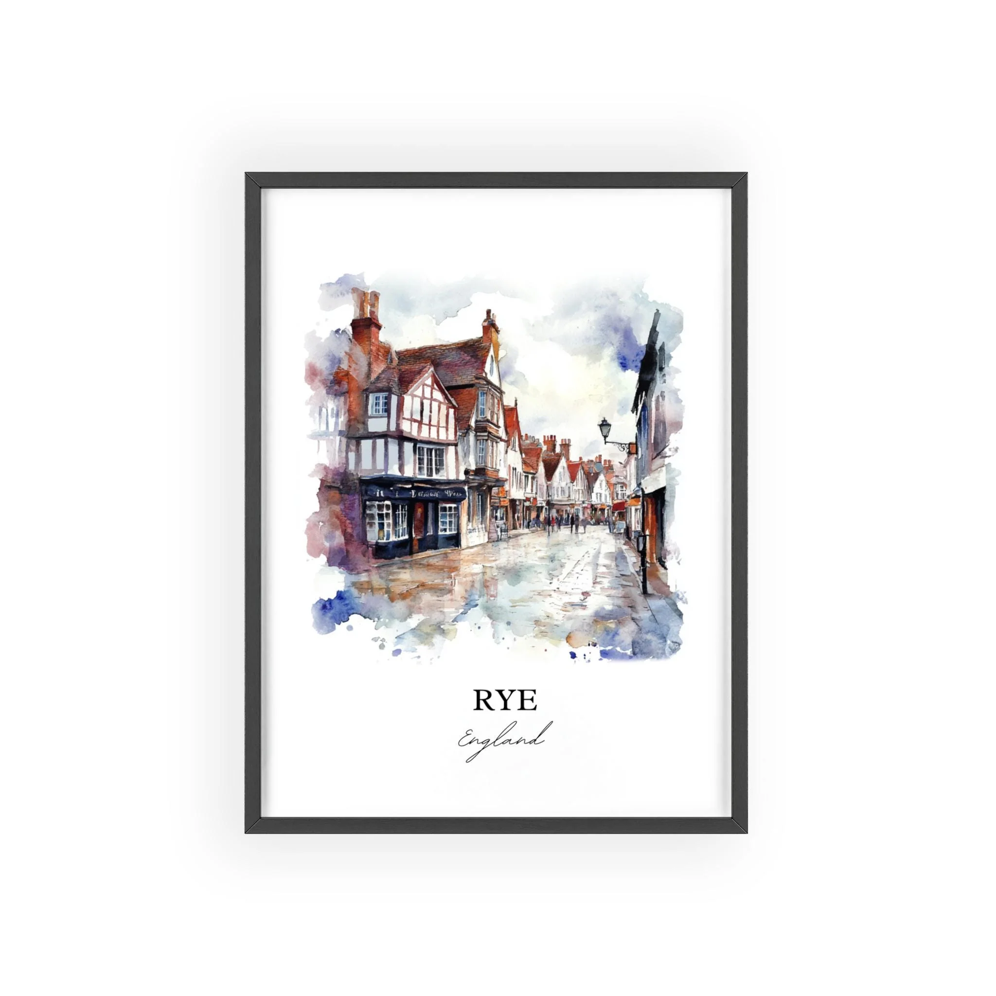 Rye, England – Watercolor Art Print - Image 7