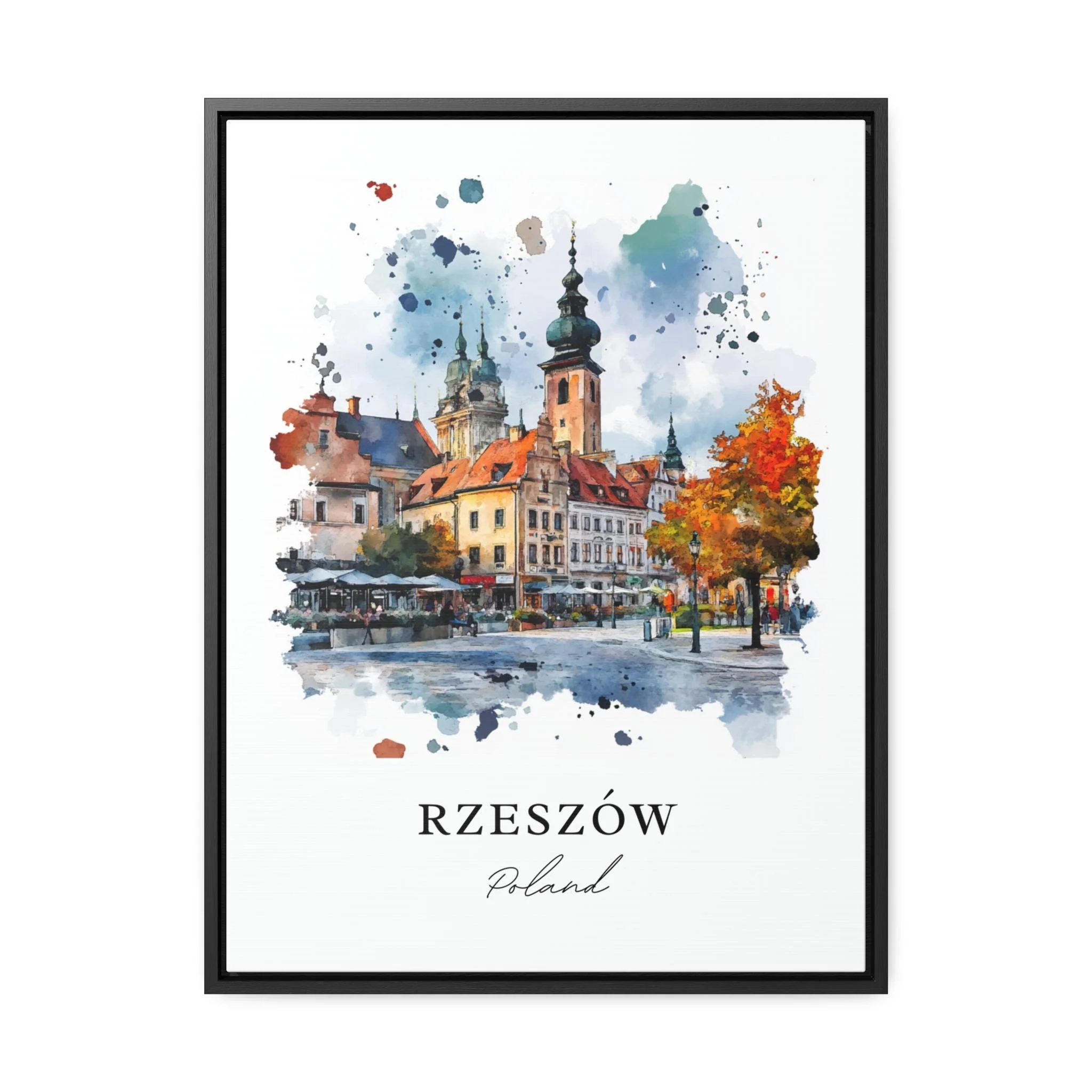 Rzeszow, Poland – Watercolor Art Print - Image 6