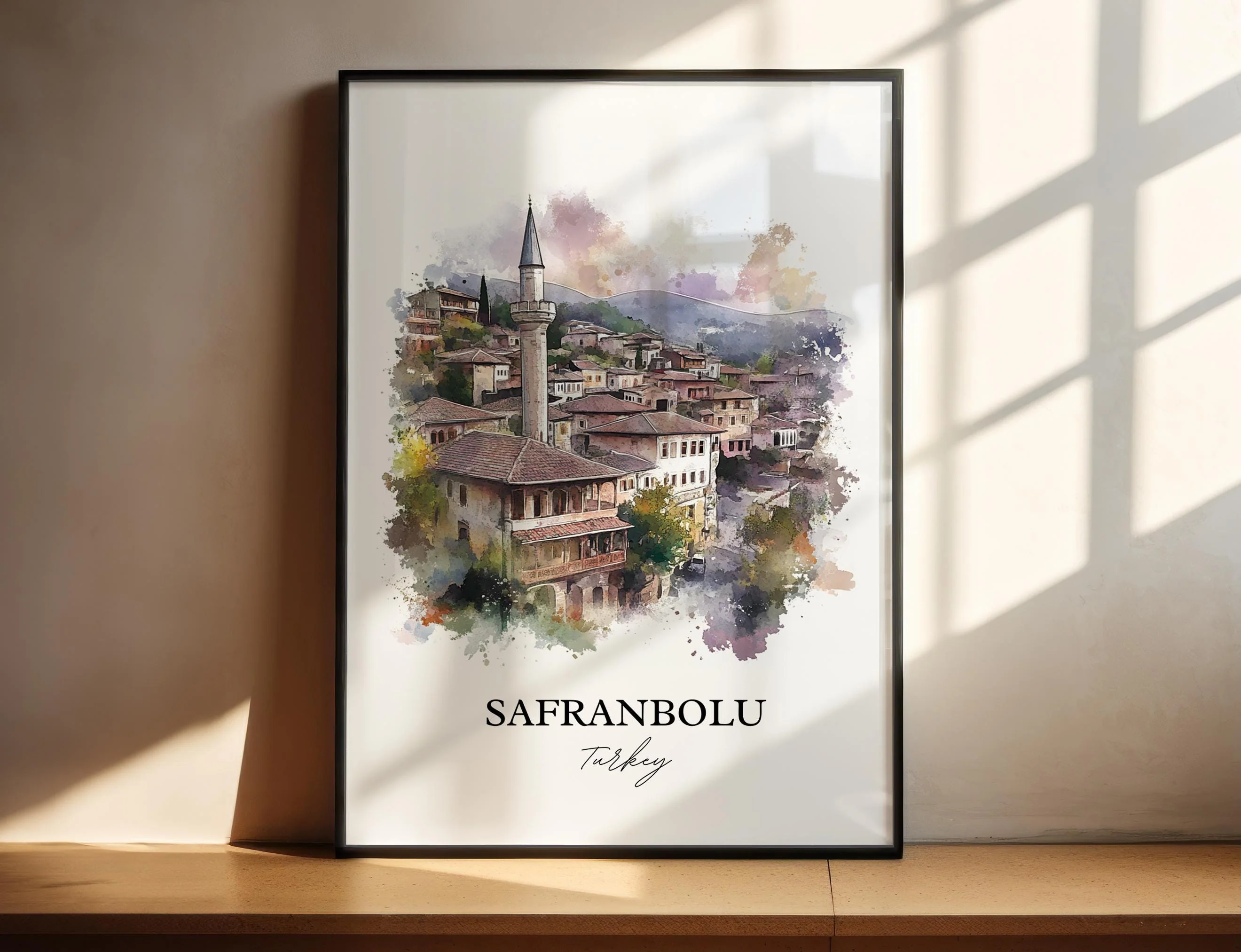 Safranbolu, Turkey – Watercolor Art Print
